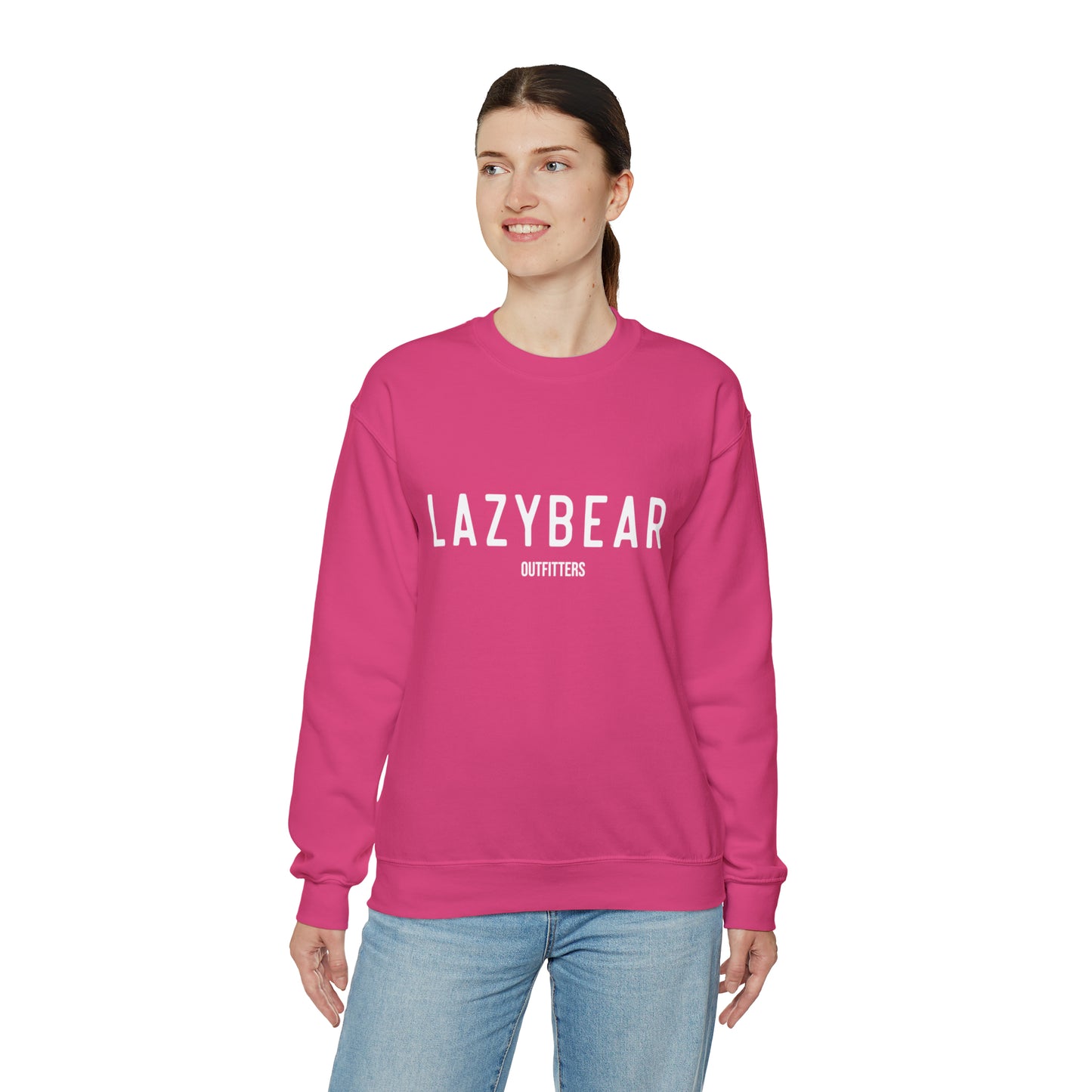 Lazy Bear Crewneck Sweatshirt (front name, back bear)