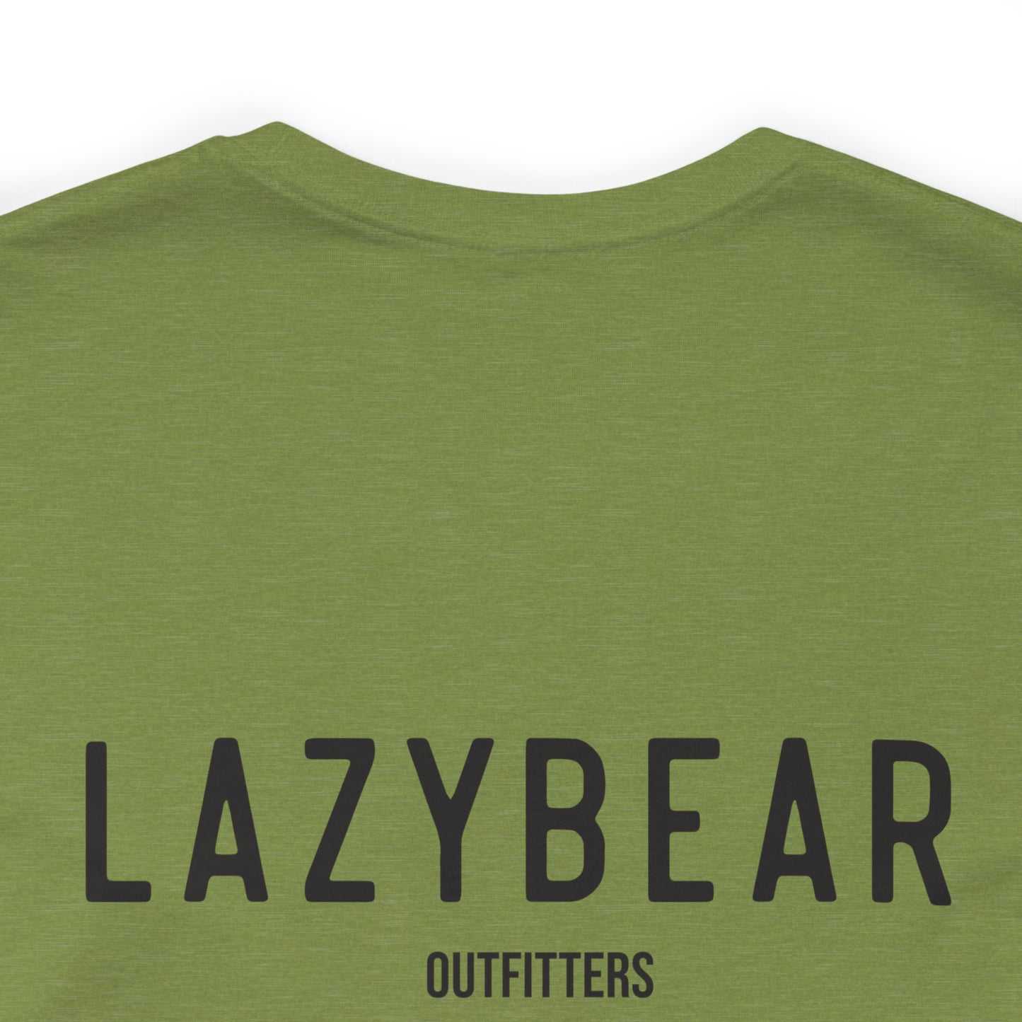 Lazy Bear Unisex Short Sleeve Tee (front bear, back name)