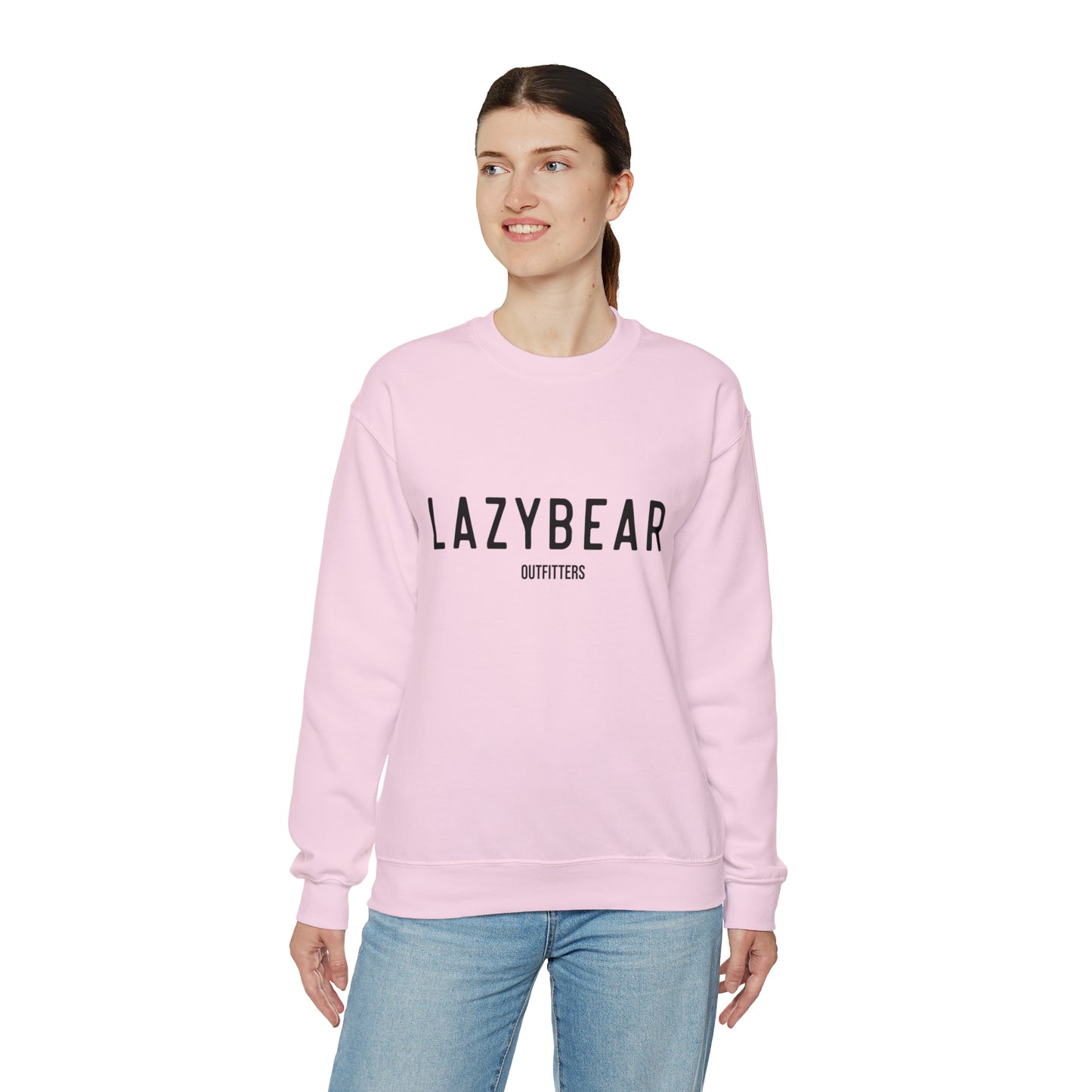 Lazy Bear Crewneck Sweatshirt (front name, back bear)