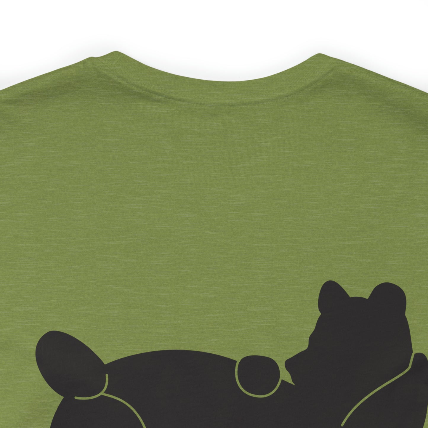 Lazy Bear Unisex Short Sleeve Tee (front name, back bear)