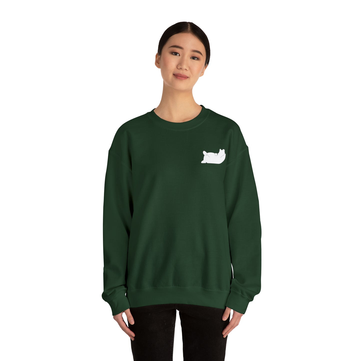 Lazy Bear Crewneck Sweatshirt (front bear, back name)