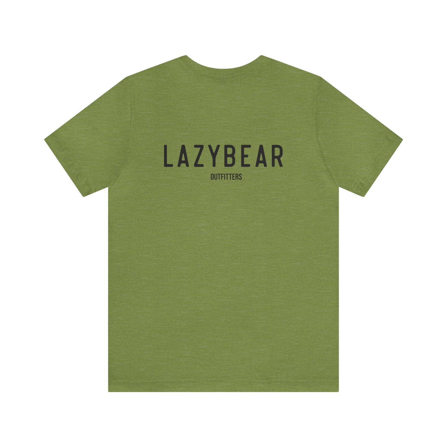 Lazy Bear Unisex Short Sleeve Tee (front bear, back name)