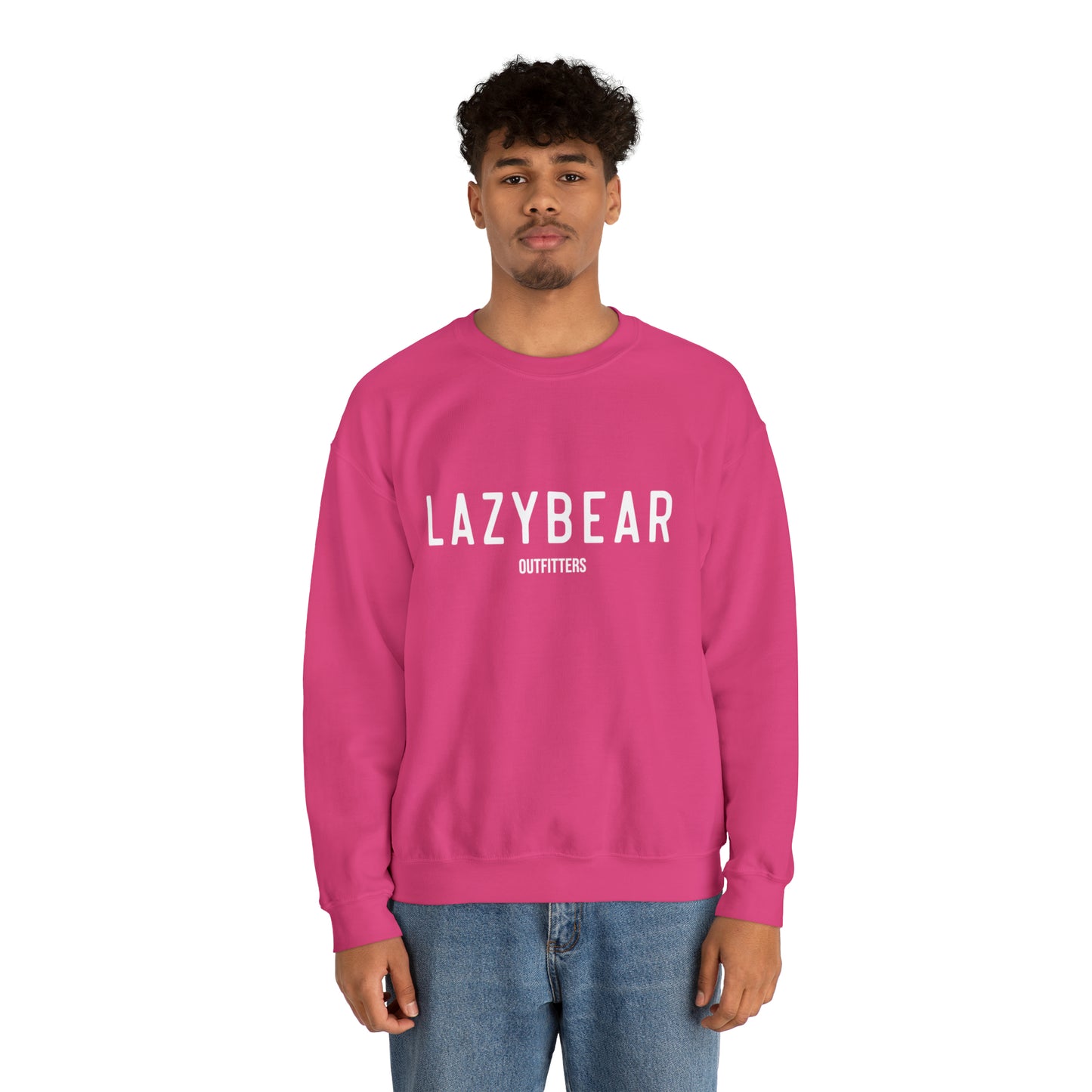 Lazy Bear Crewneck Sweatshirt (front name, back bear)