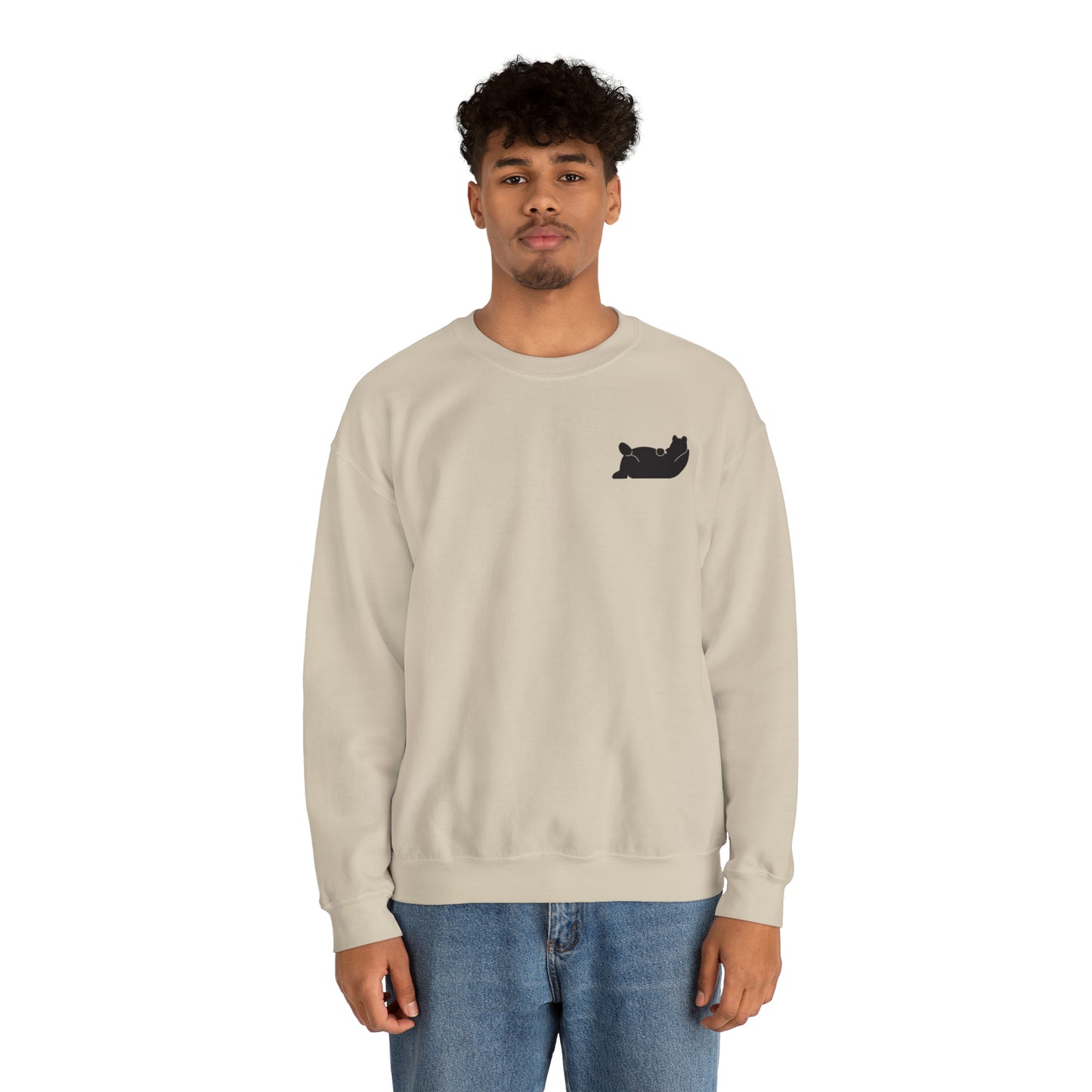 Lazy Bear Crewneck Sweatshirt (front bear, back name)