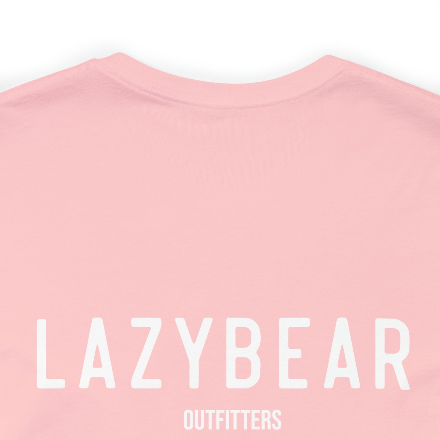 Lazy Bear Unisex Short Sleeve Tee (front bear, back name)