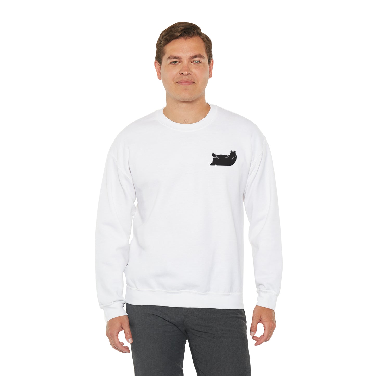 Lazy Bear Crewneck Sweatshirt (front bear, back name)