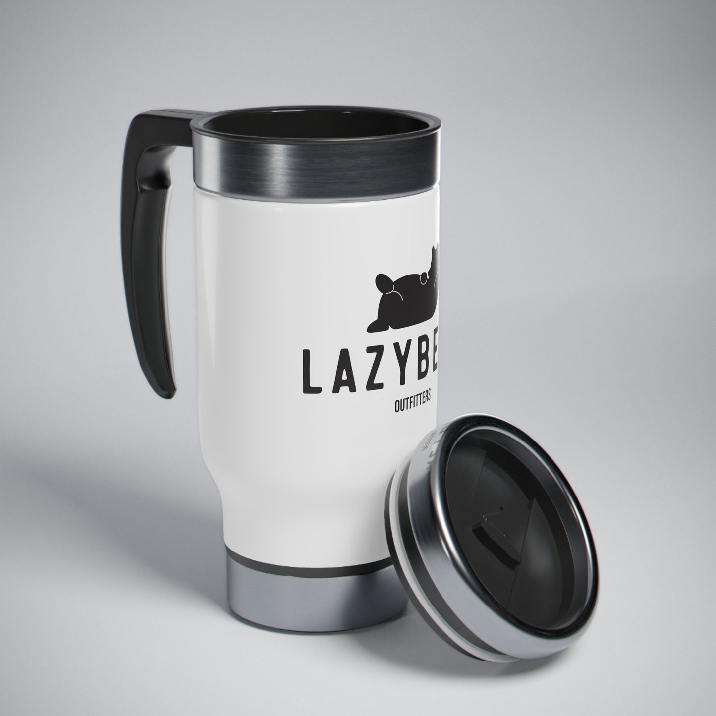 Stainless Steel Travel Mug with Handle, 14oz