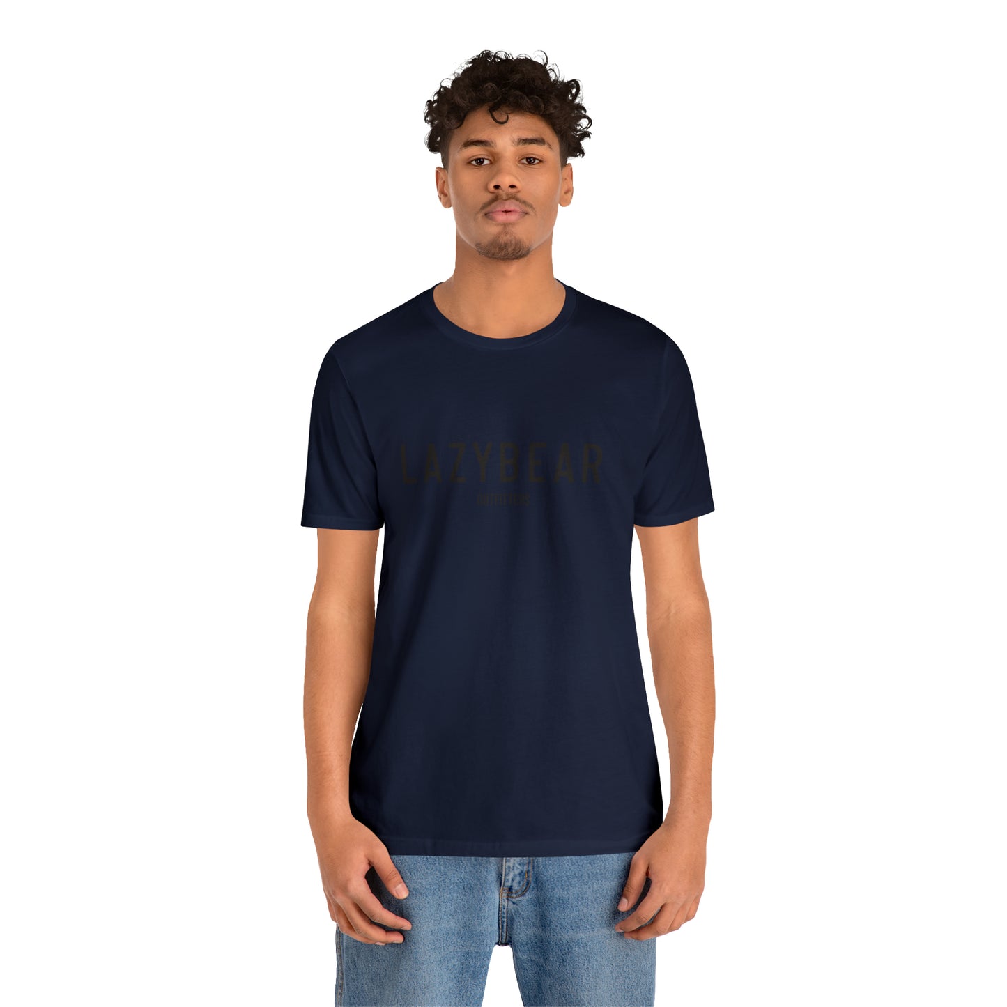 Lazy Bear Unisex Short Sleeve Tee (front bear, back name)