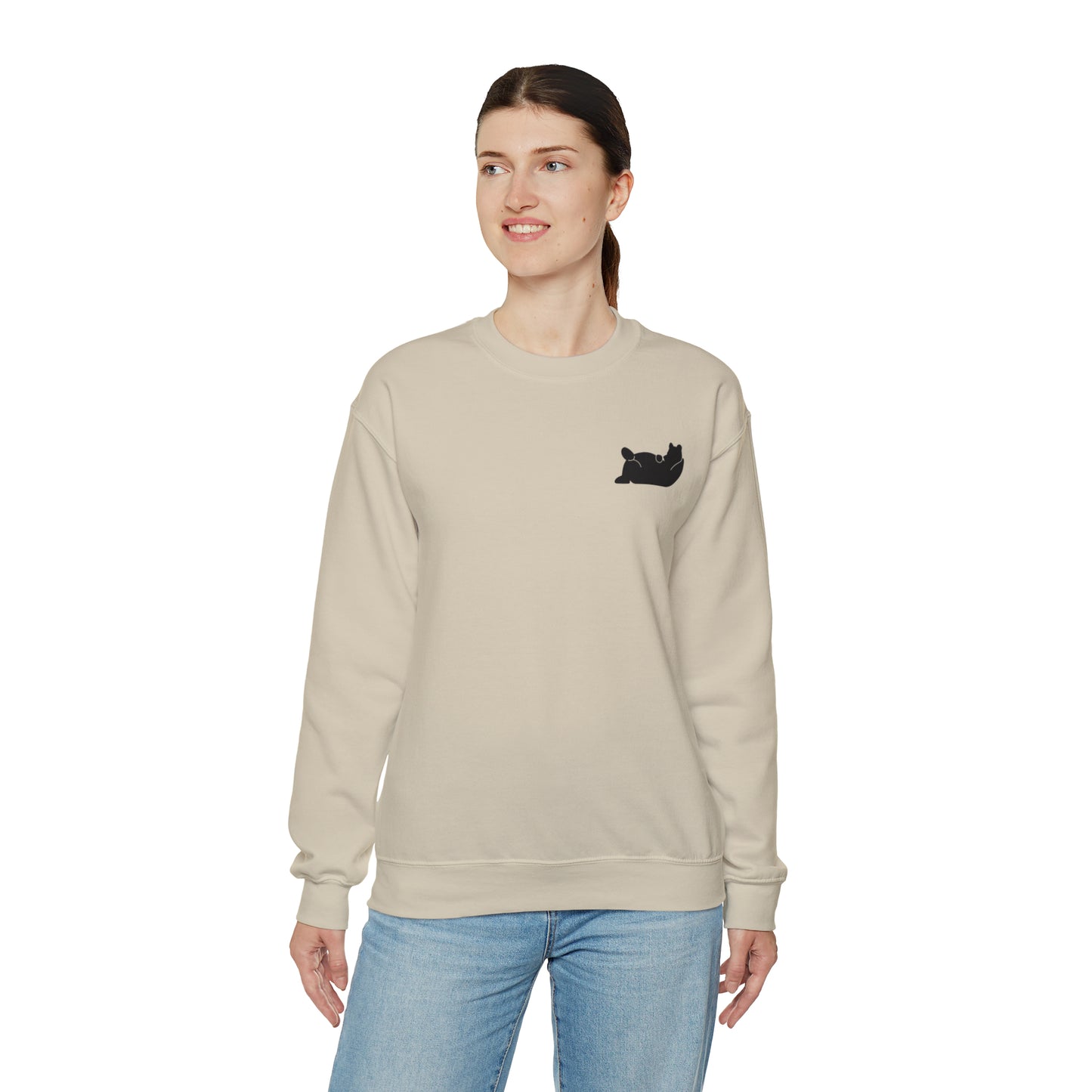 Lazy Bear Crewneck Sweatshirt (front bear, back name)