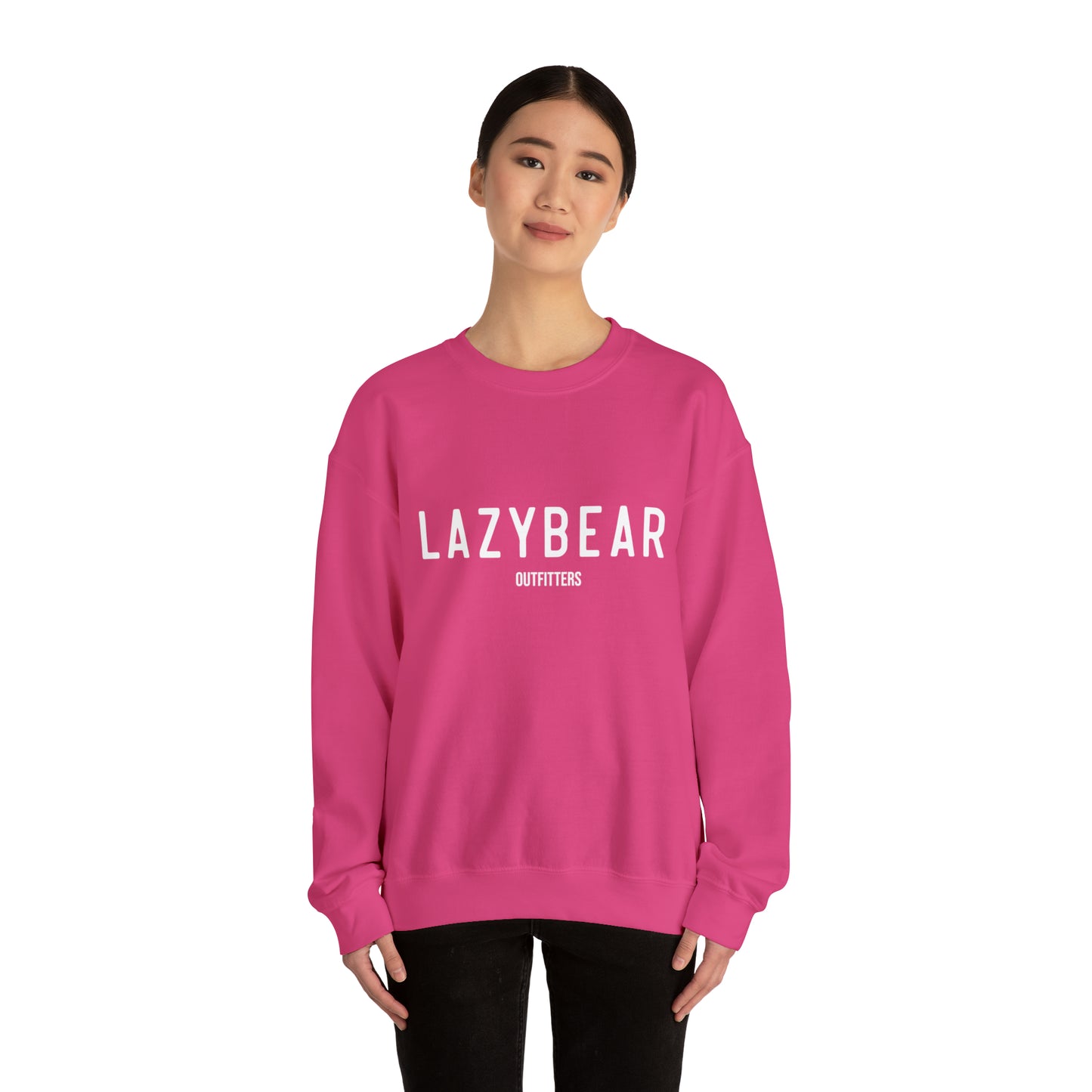 Lazy Bear Crewneck Sweatshirt (front name, back bear)