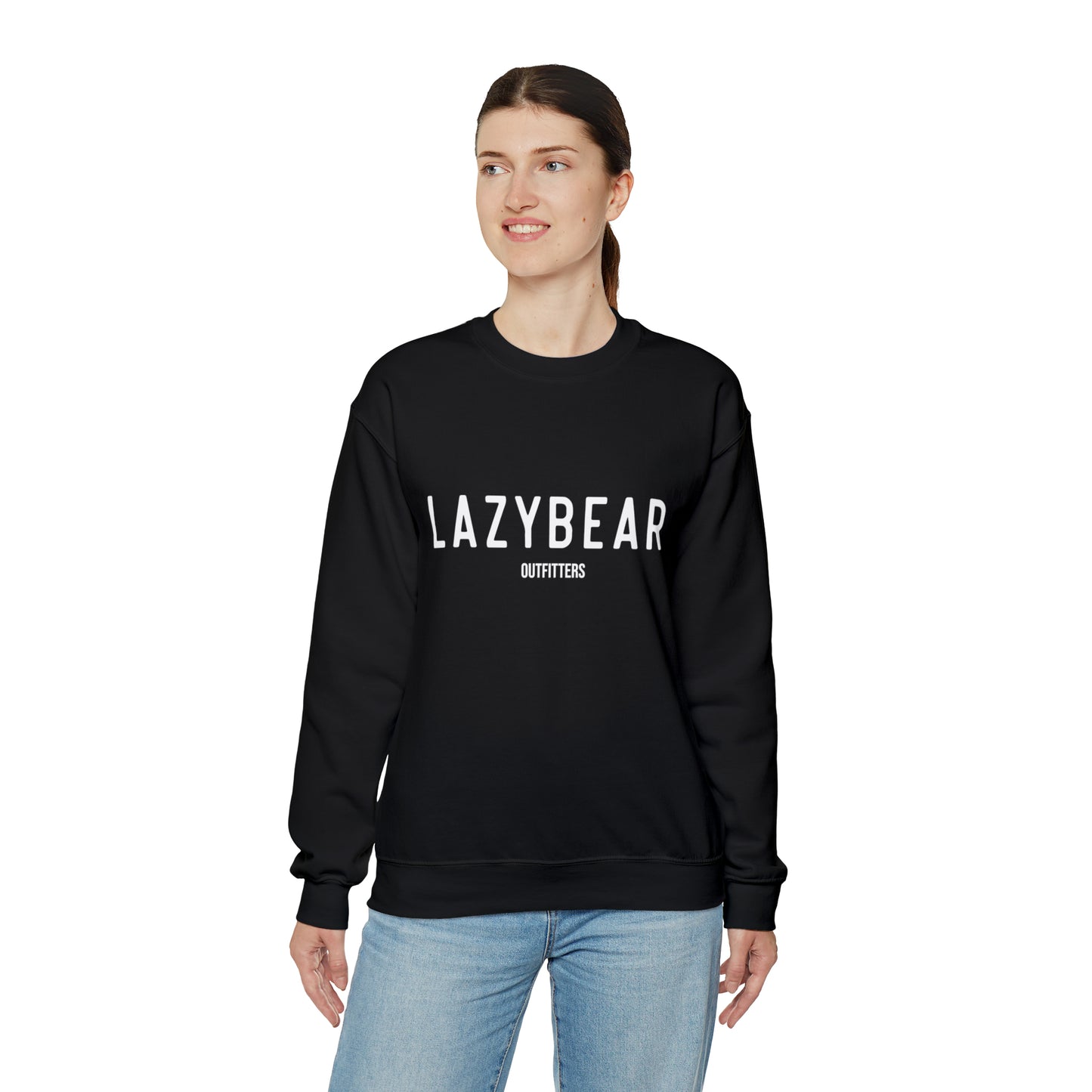 Lazy Bear Crewneck Sweatshirt (front name, back bear)