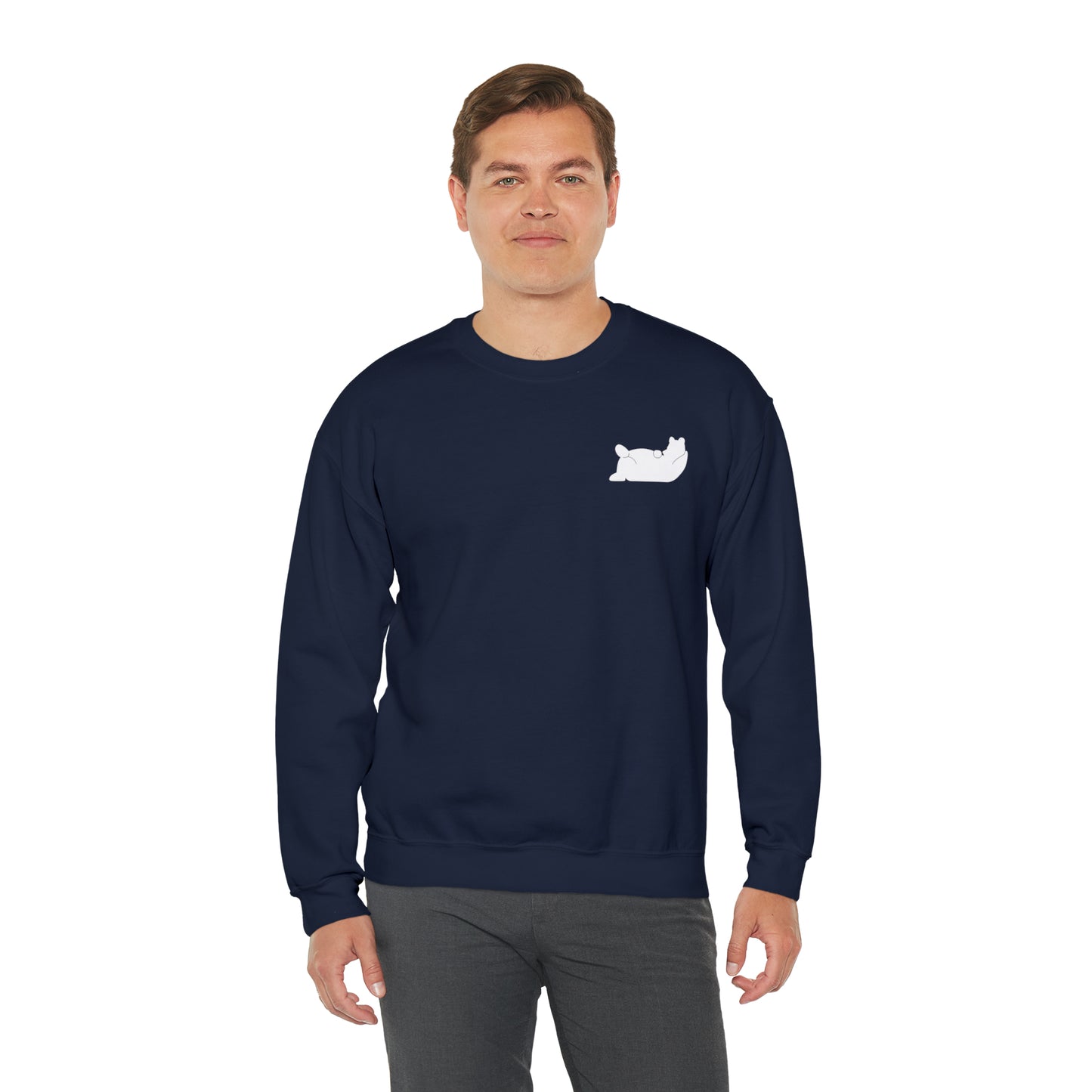 Lazy Bear Crewneck Sweatshirt (front bear, back name)