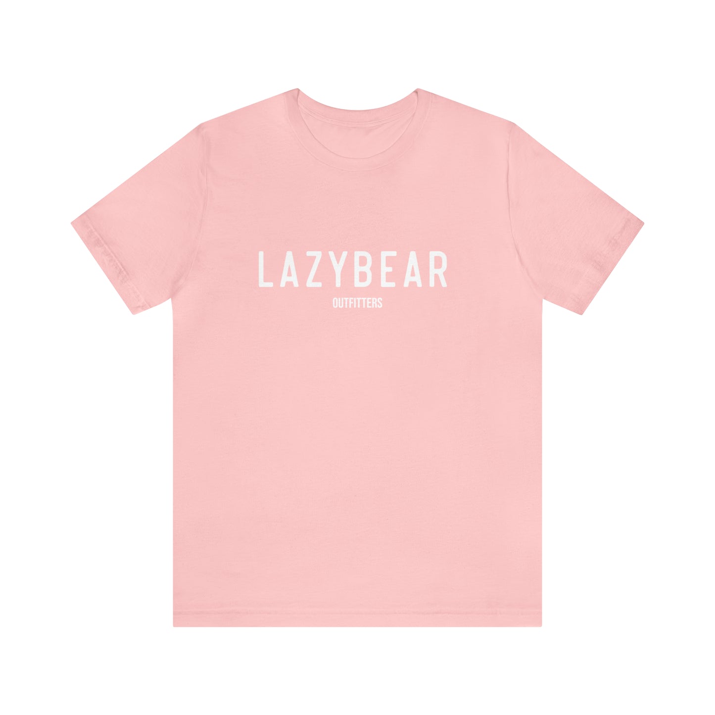 Lazy Bear Unisex Short Sleeve Tee (front name, back bear)