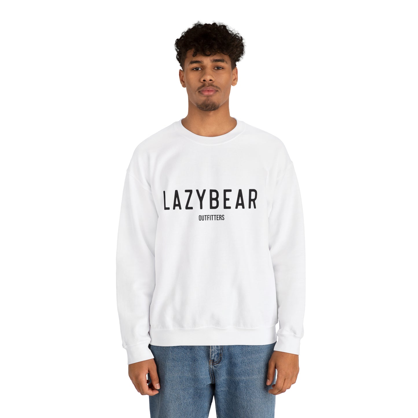 Lazy Bear Crewneck Sweatshirt (front name, back bear)