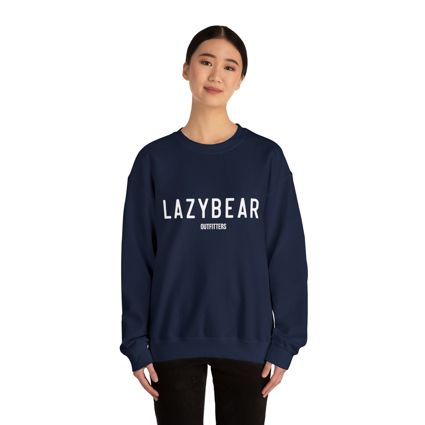 Lazy Bear Crewneck Sweatshirt (front name, back bear)