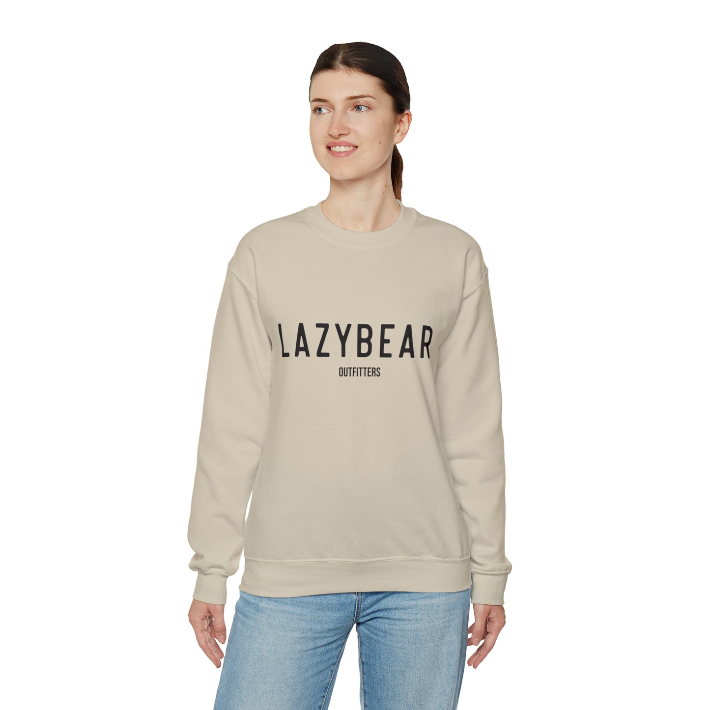 Lazy Bear Crewneck Sweatshirt (front name, back bear)