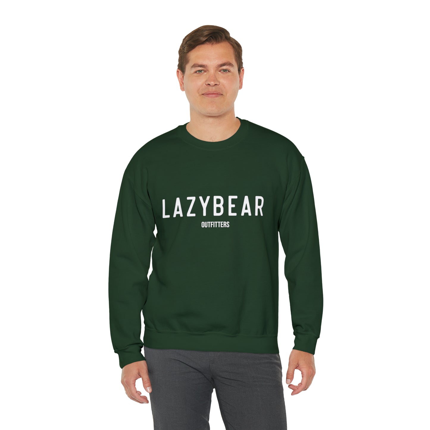 Lazy Bear Crewneck Sweatshirt (front name, back bear)