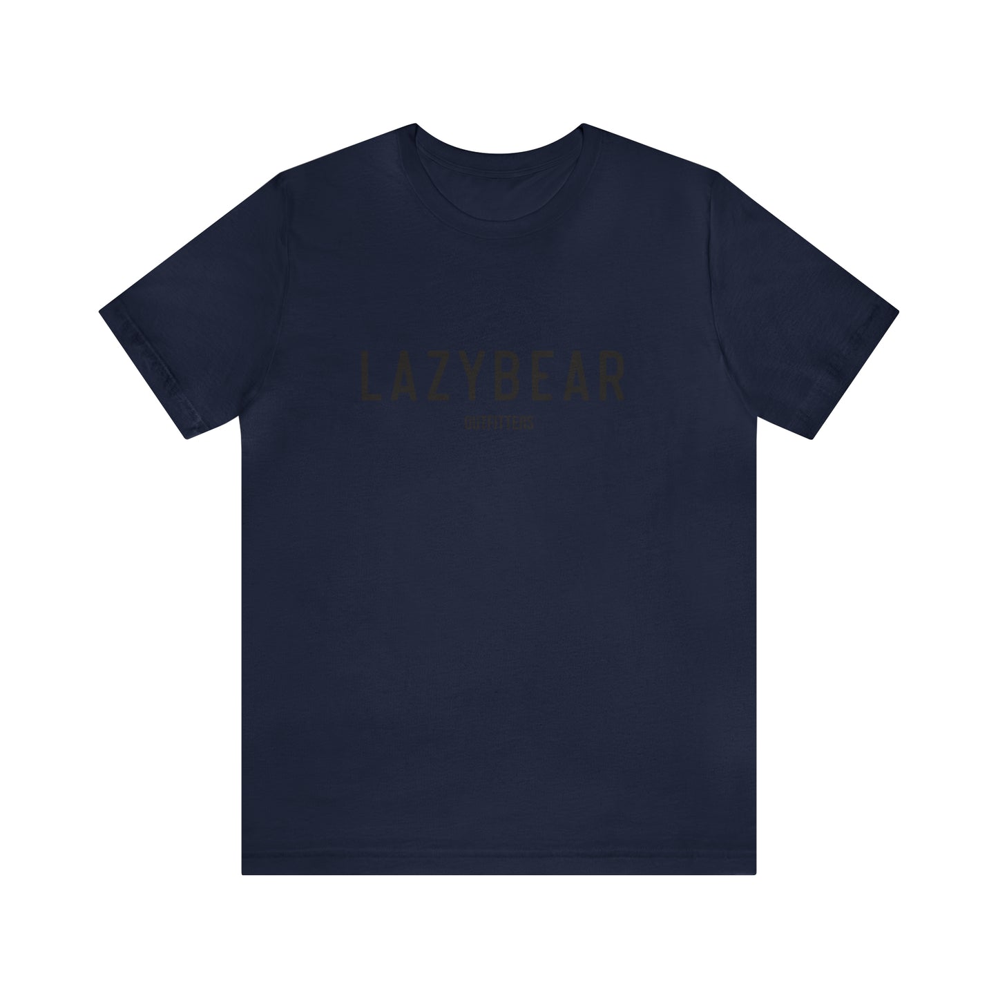 Lazy Bear Unisex Short Sleeve Tee (front bear, back name)