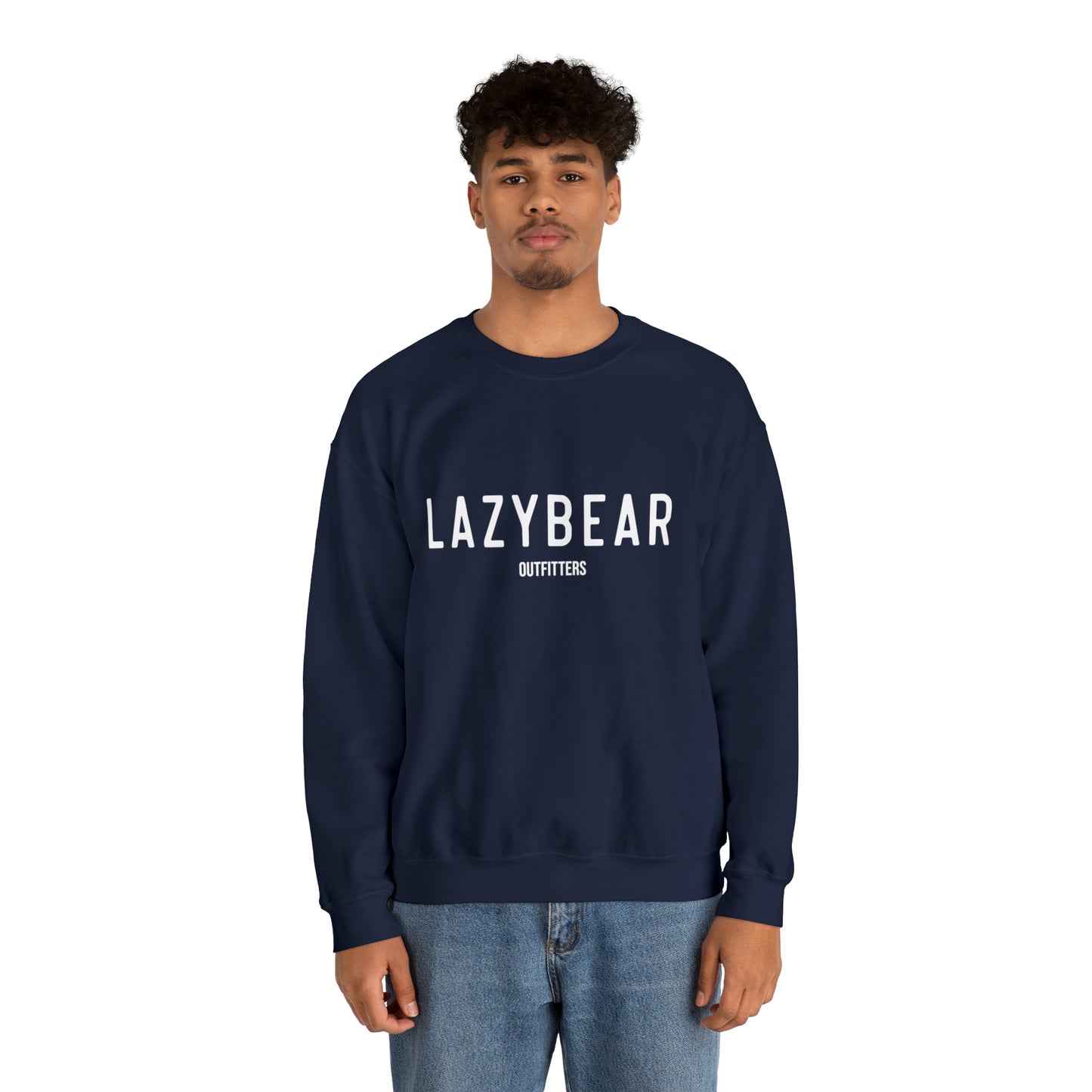 Lazy Bear Crewneck Sweatshirt (front name, back bear)
