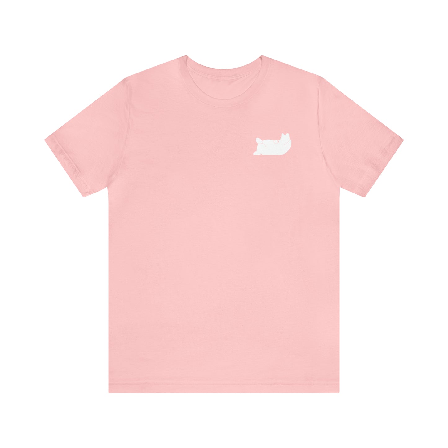 Lazy Bear Unisex Short Sleeve Tee (front bear, back name)