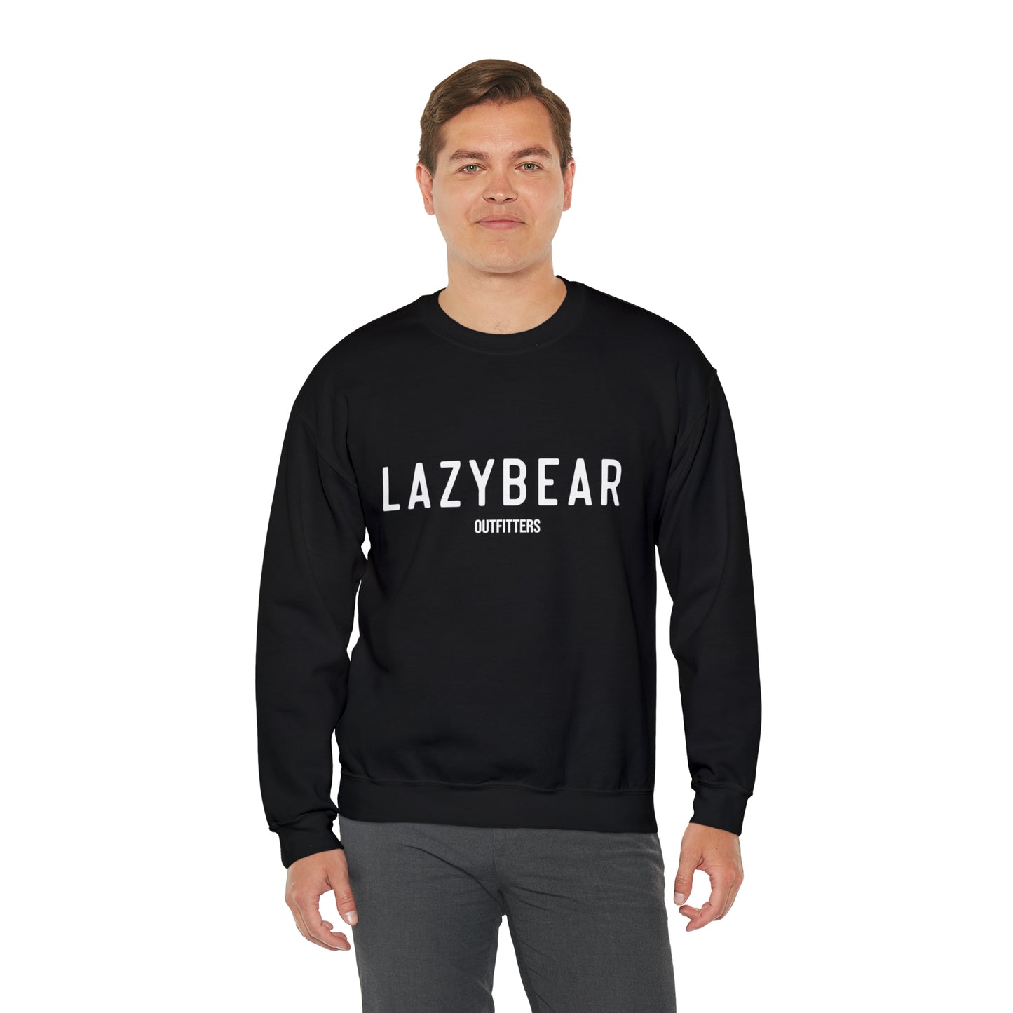 Lazy Bear Crewneck Sweatshirt (front name, back bear)