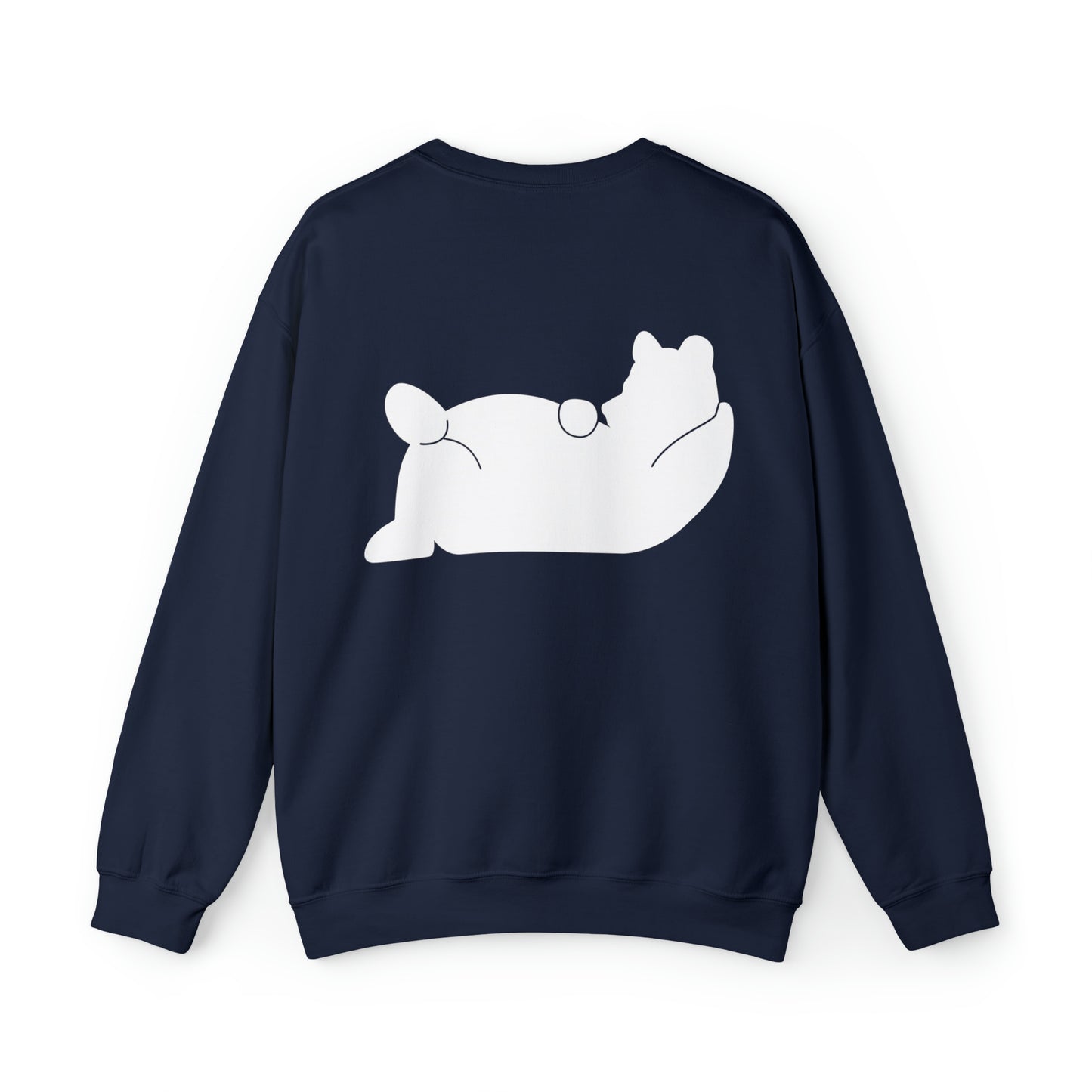 Lazy Bear Crewneck Sweatshirt (front name, back bear)