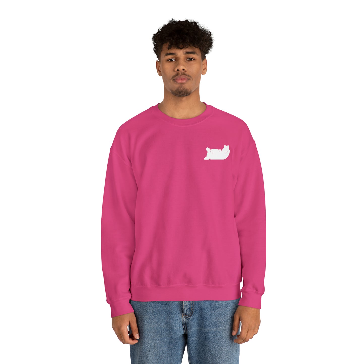Lazy Bear Crewneck Sweatshirt (front bear, back name)