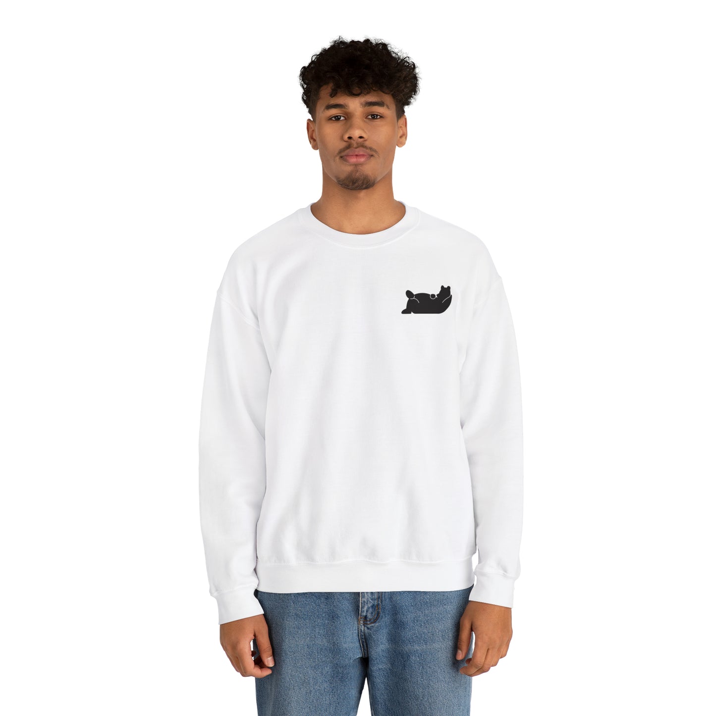 Lazy Bear Crewneck Sweatshirt (front bear, back name)