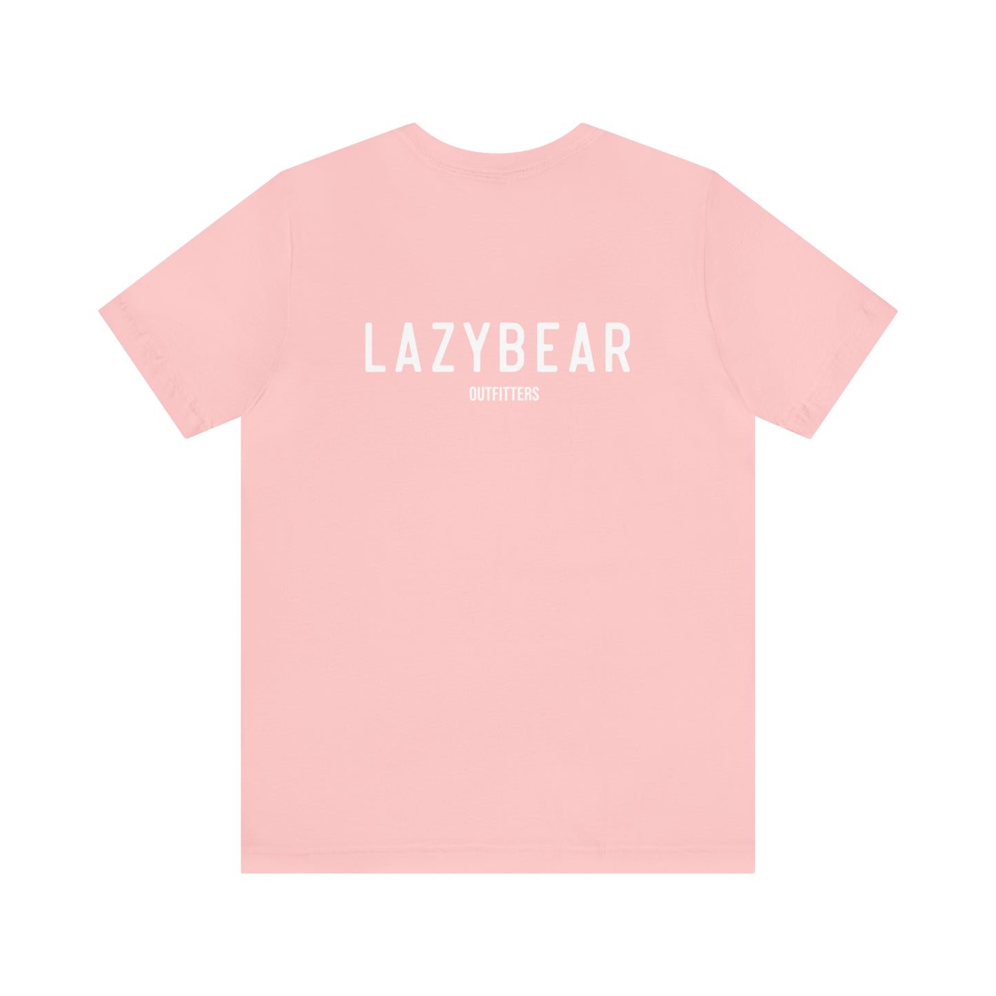 Lazy Bear Unisex Short Sleeve Tee (front bear, back name)