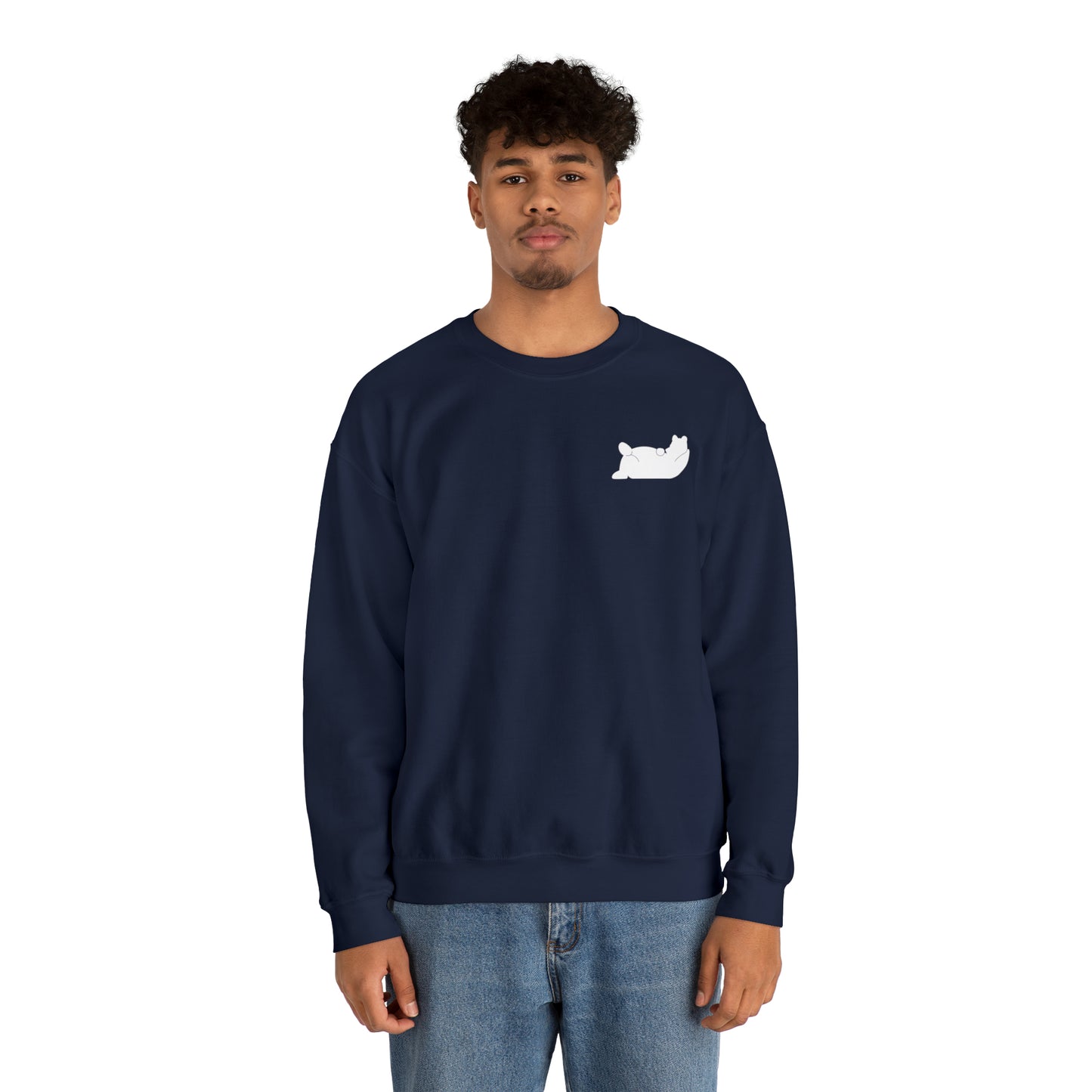 Lazy Bear Crewneck Sweatshirt (front bear, back name)