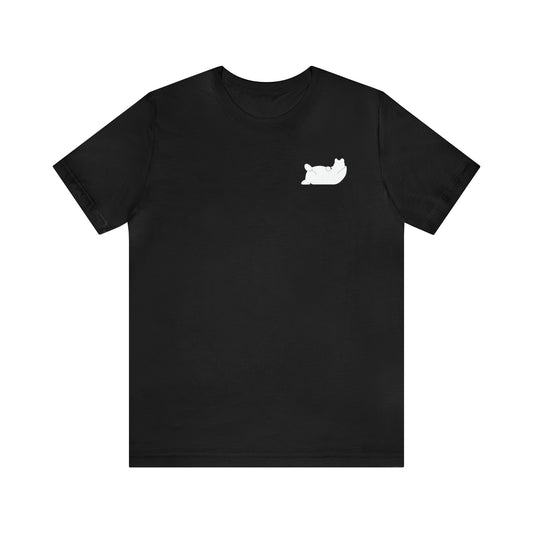 Lazy Bear Unisex Short Sleeve Tee (front bear, back name)