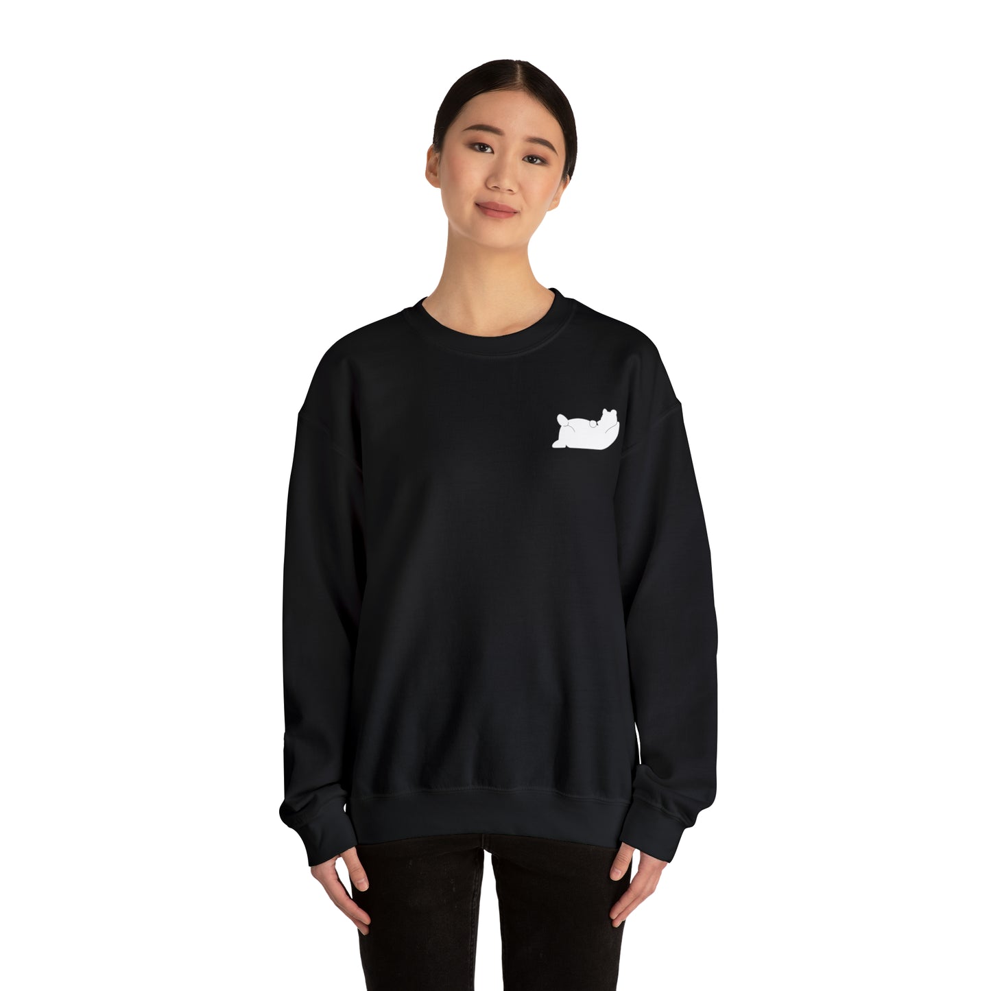 Lazy Bear Crewneck Sweatshirt (front bear, back name)