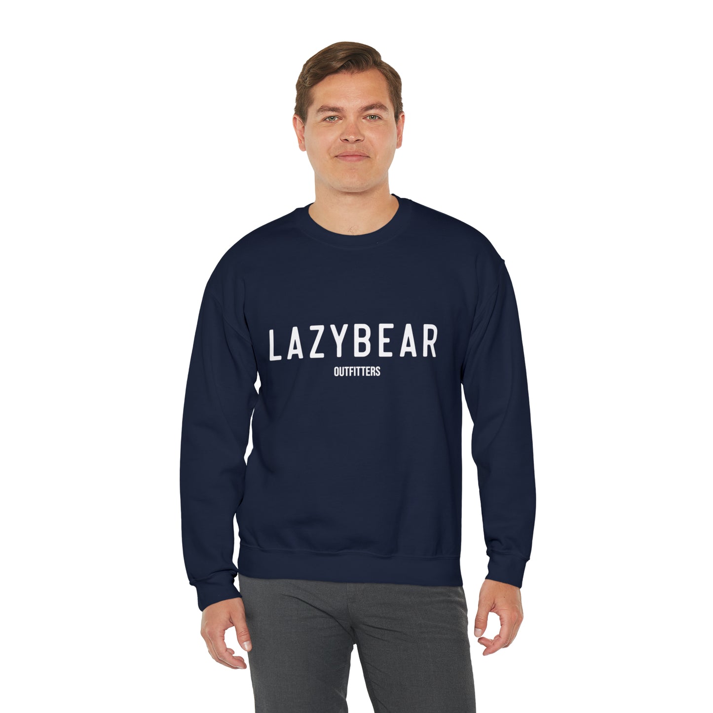 Lazy Bear Crewneck Sweatshirt (front name, back bear)