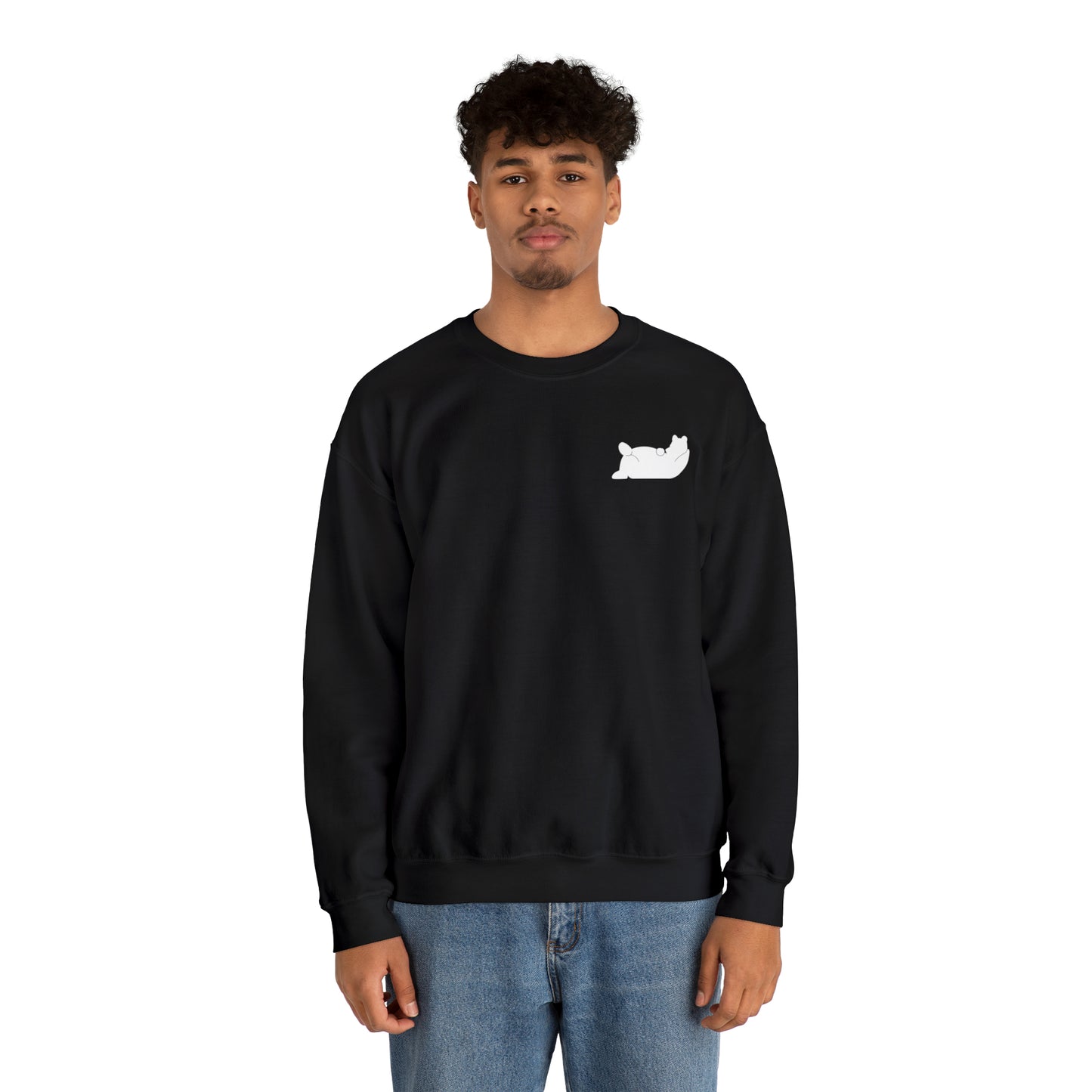 Lazy Bear Crewneck Sweatshirt (front bear, back name)