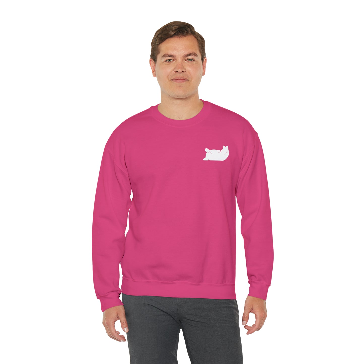 Lazy Bear Crewneck Sweatshirt (front bear, back name)