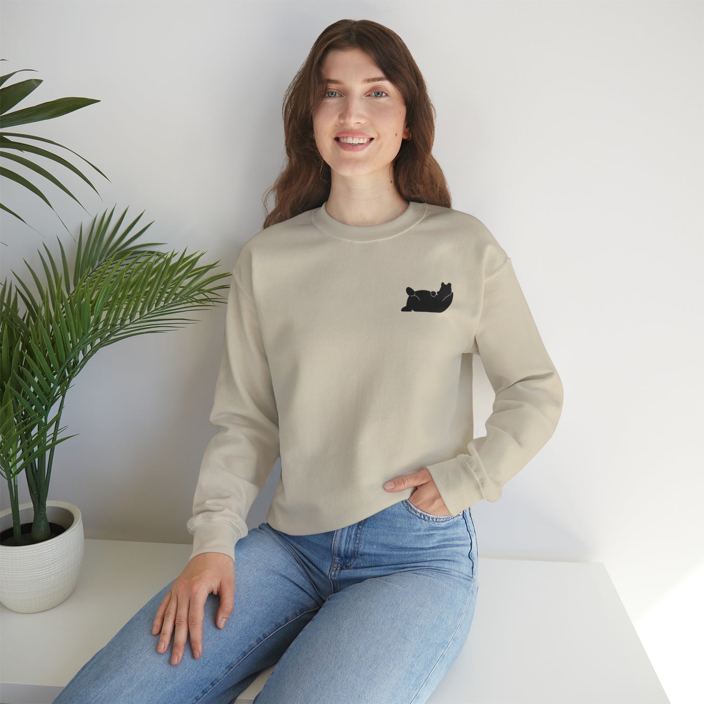 Lazy Bear Crewneck Sweatshirt (front bear, back name)