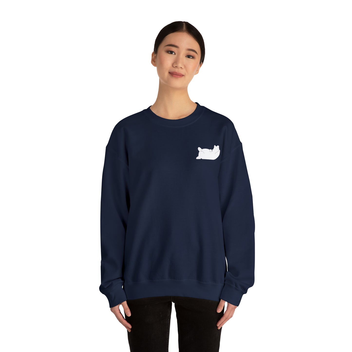 Lazy Bear Crewneck Sweatshirt (front bear, back name)