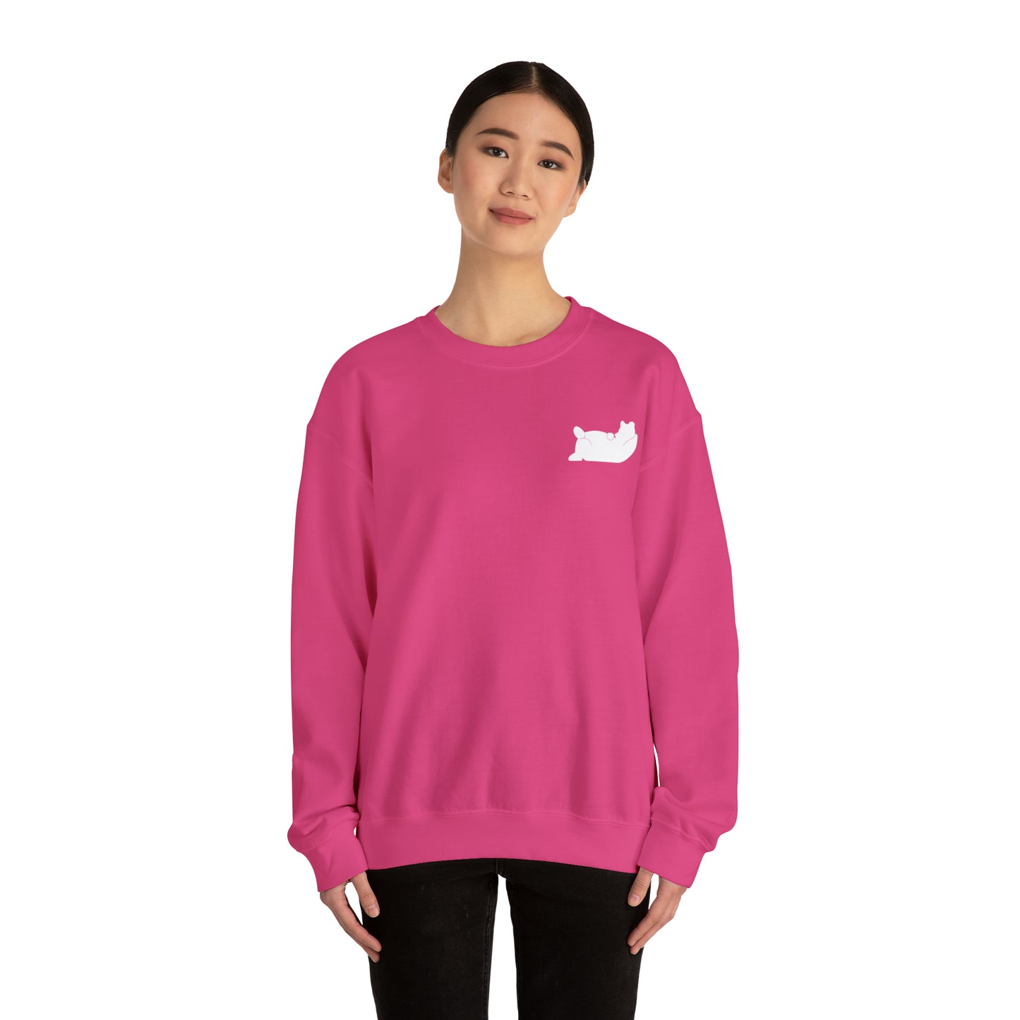 Lazy Bear Crewneck Sweatshirt (front bear, back name)