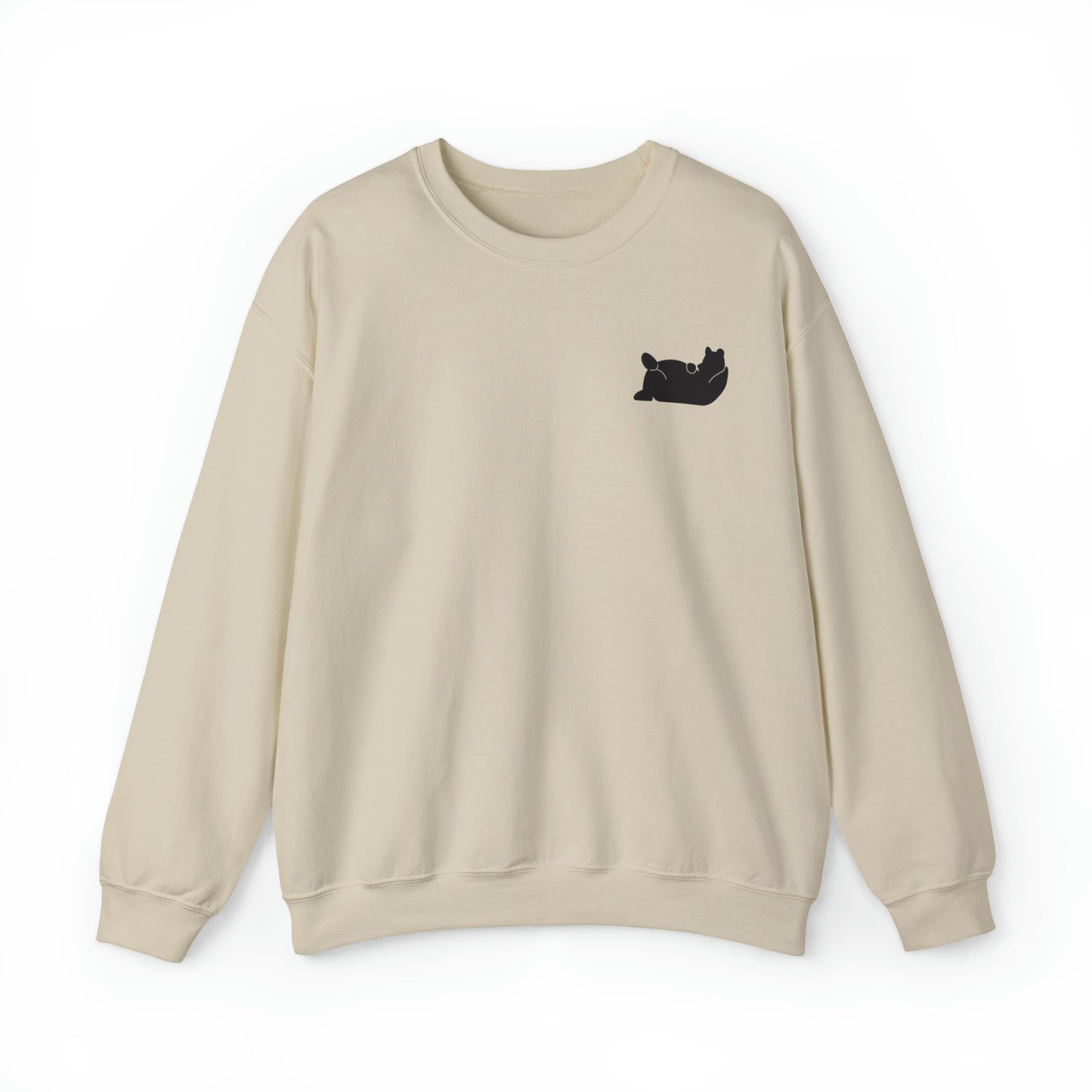 Lazy Bear Crewneck Sweatshirt (front bear, back name)