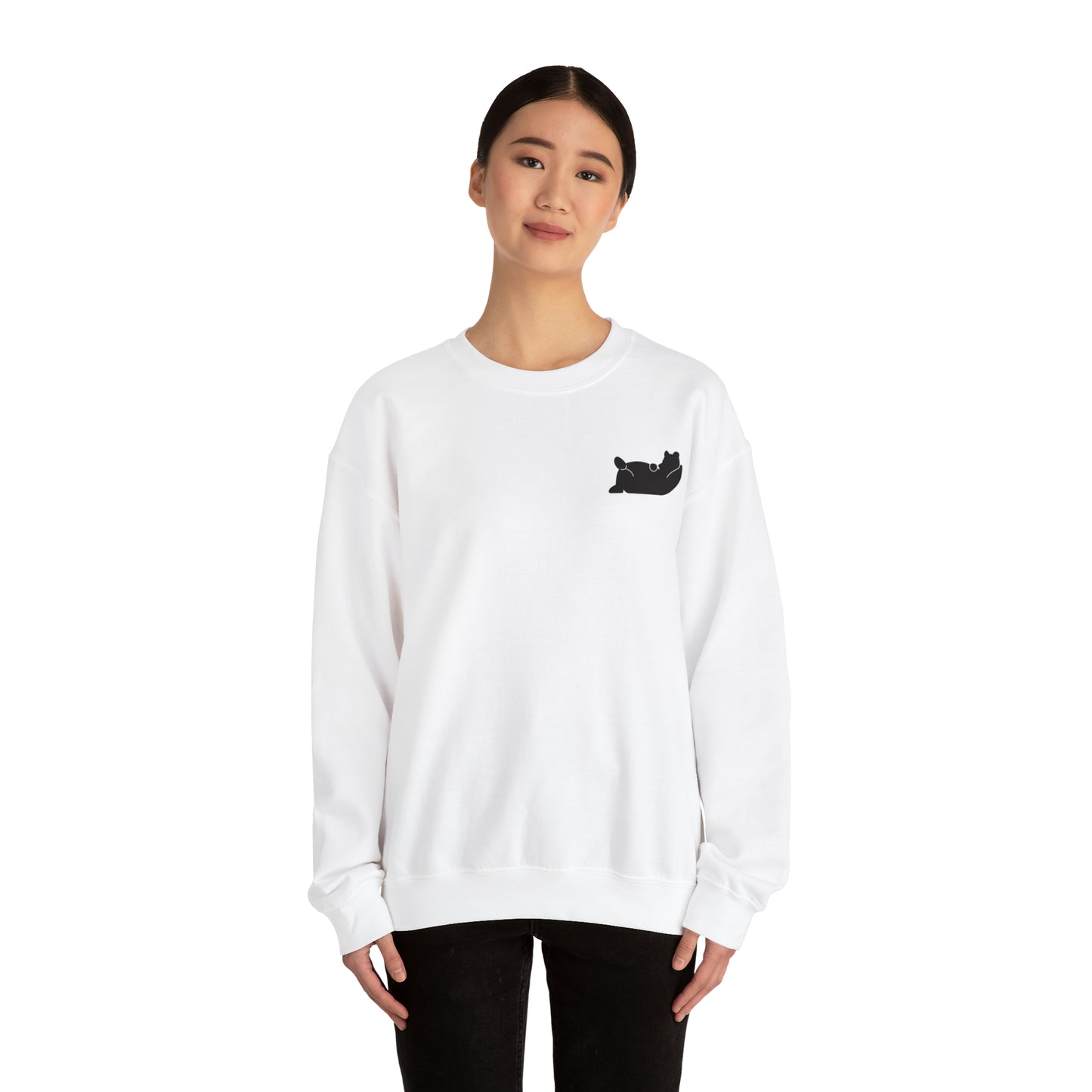 Lazy Bear Crewneck Sweatshirt (front bear, back name)