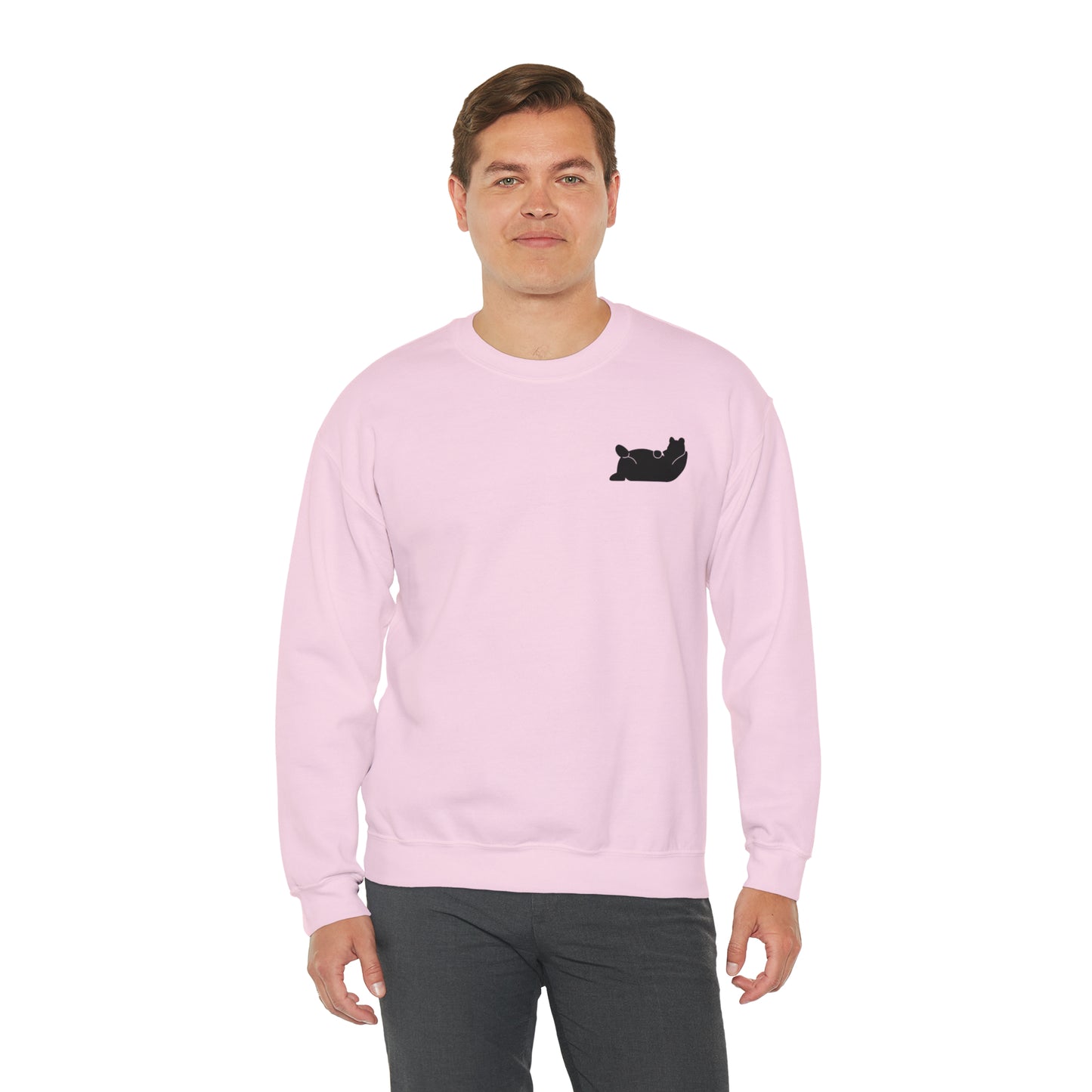 Lazy Bear Crewneck Sweatshirt (front bear, back name)
