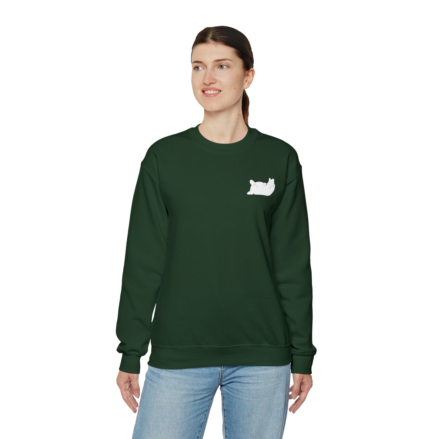 Lazy Bear Crewneck Sweatshirt (front bear, back name)