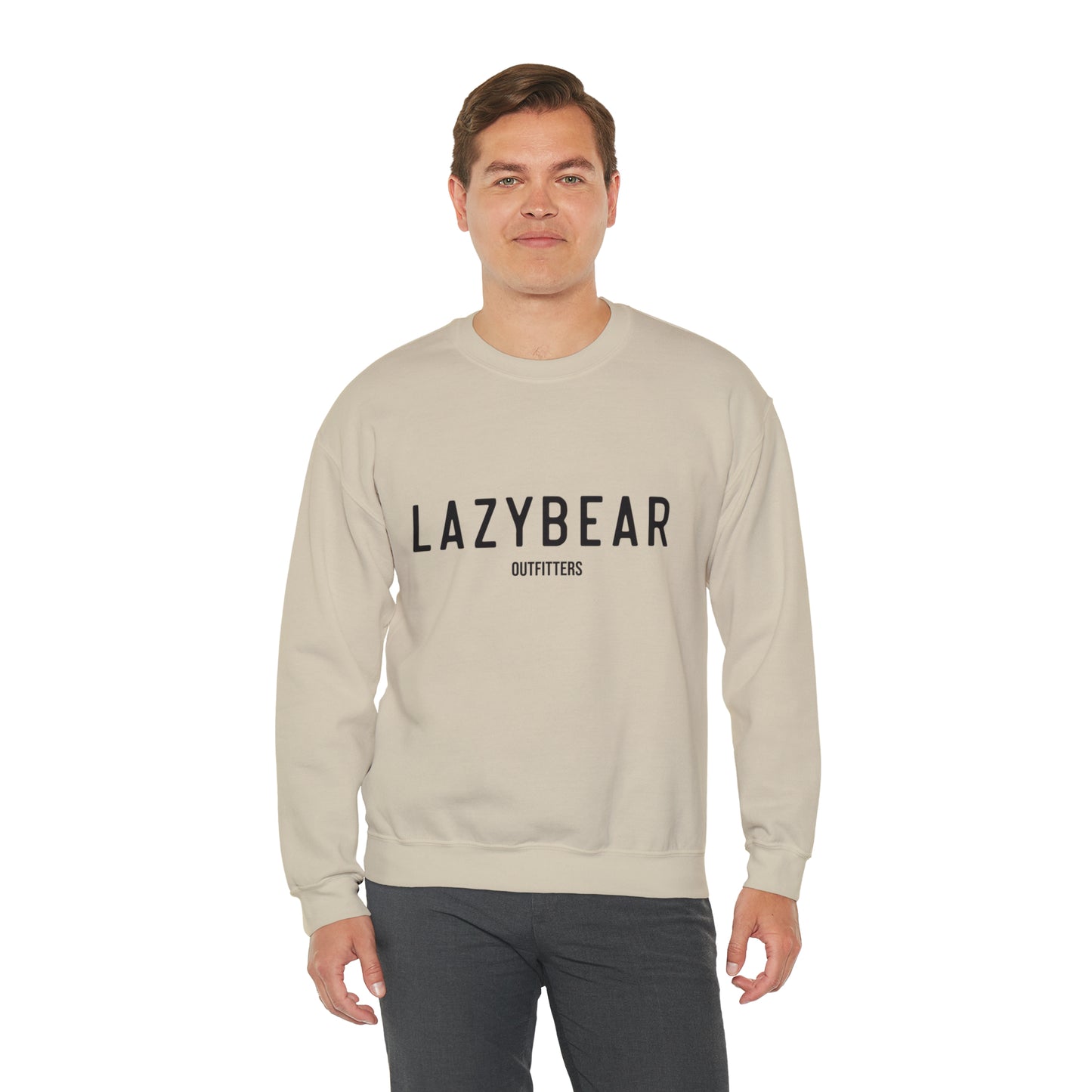 Lazy Bear Crewneck Sweatshirt (front name, back bear)