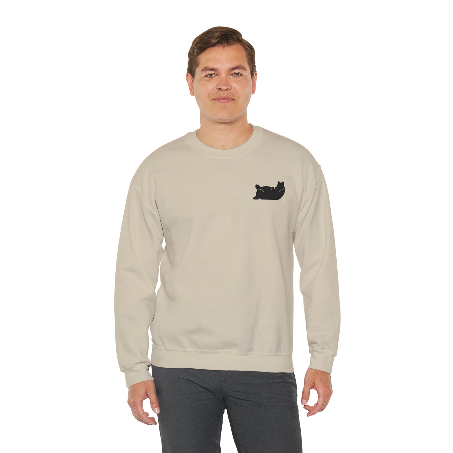 Lazy Bear Crewneck Sweatshirt (front bear, back name)