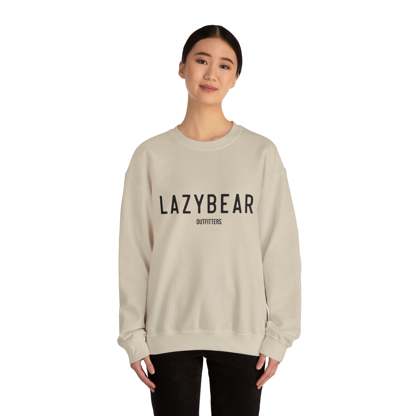 Lazy Bear Crewneck Sweatshirt (front name, back bear)