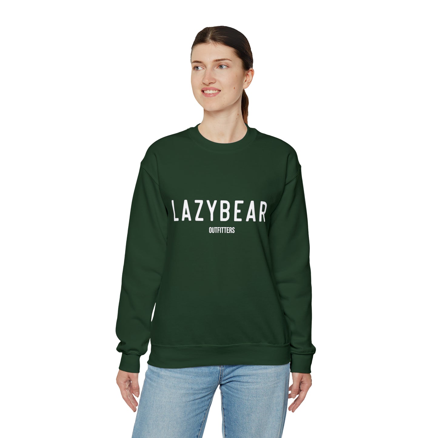 Lazy Bear Crewneck Sweatshirt (front name, back bear)