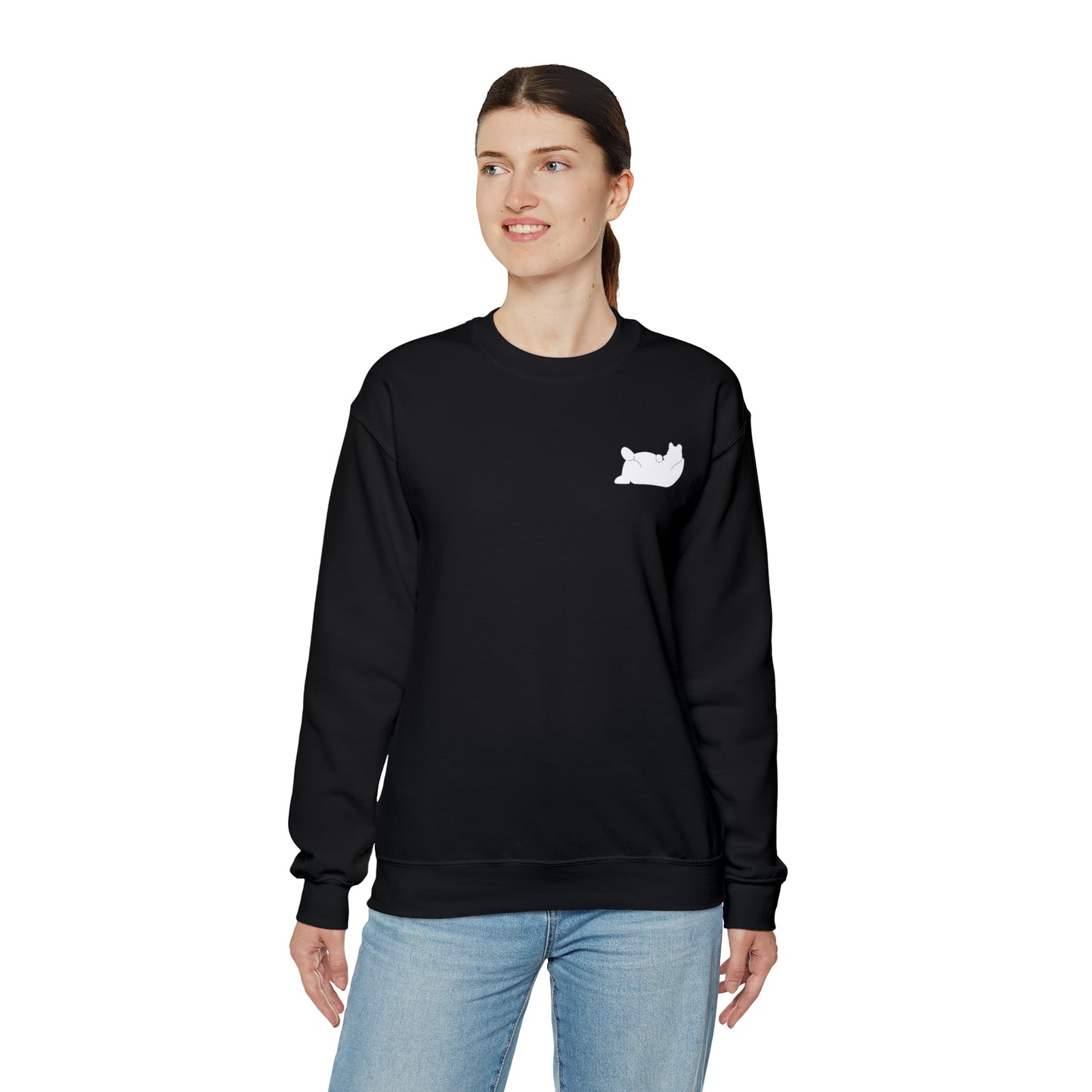 Lazy Bear Crewneck Sweatshirt (front bear, back name)