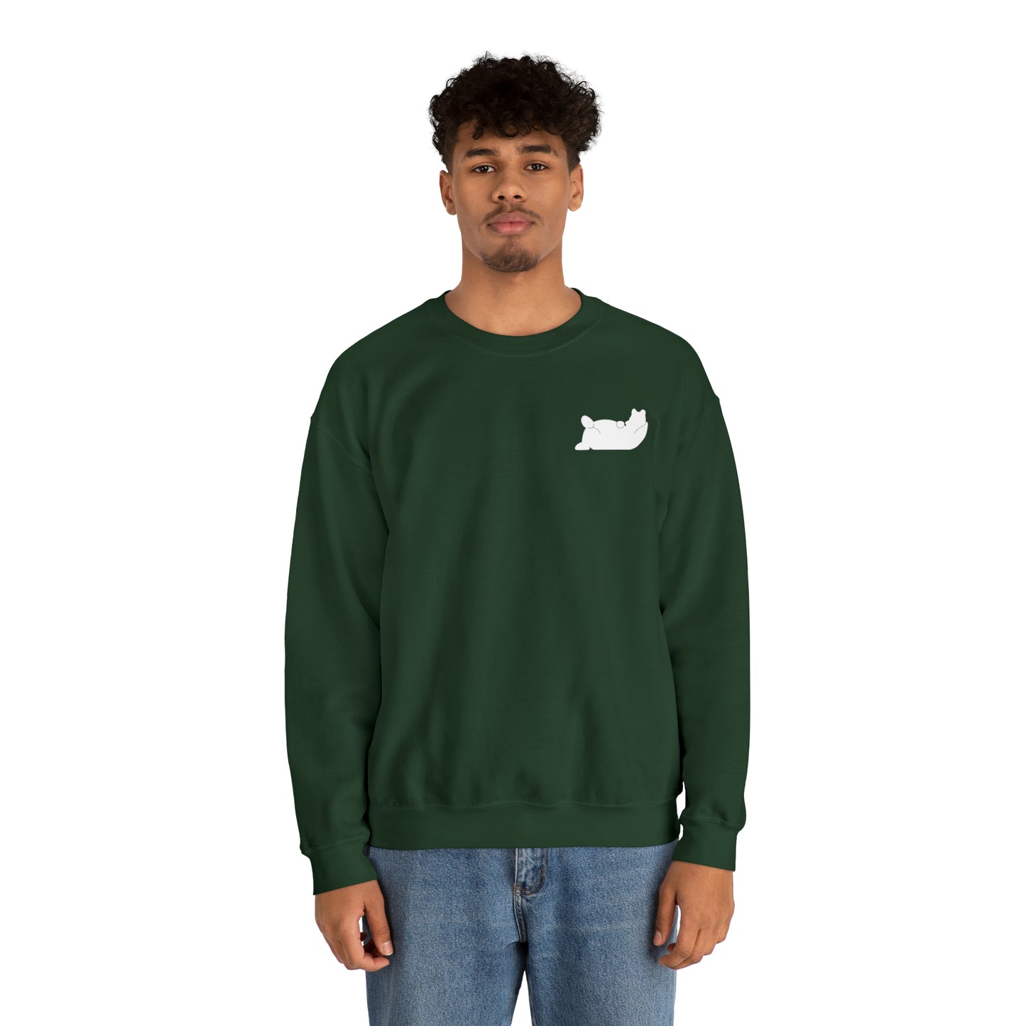 Lazy Bear Crewneck Sweatshirt (front bear, back name)