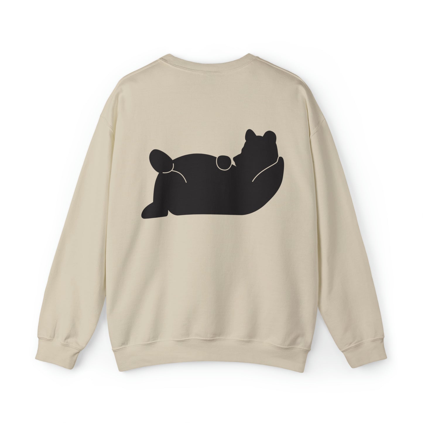 Lazy Bear Crewneck Sweatshirt (front name, back bear)