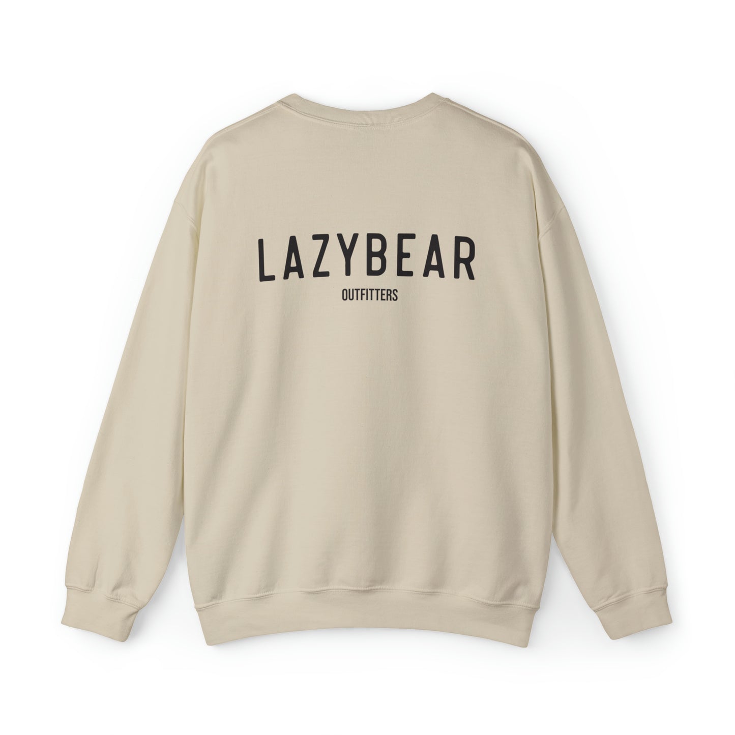 Lazy Bear Crewneck Sweatshirt (front bear, back name)